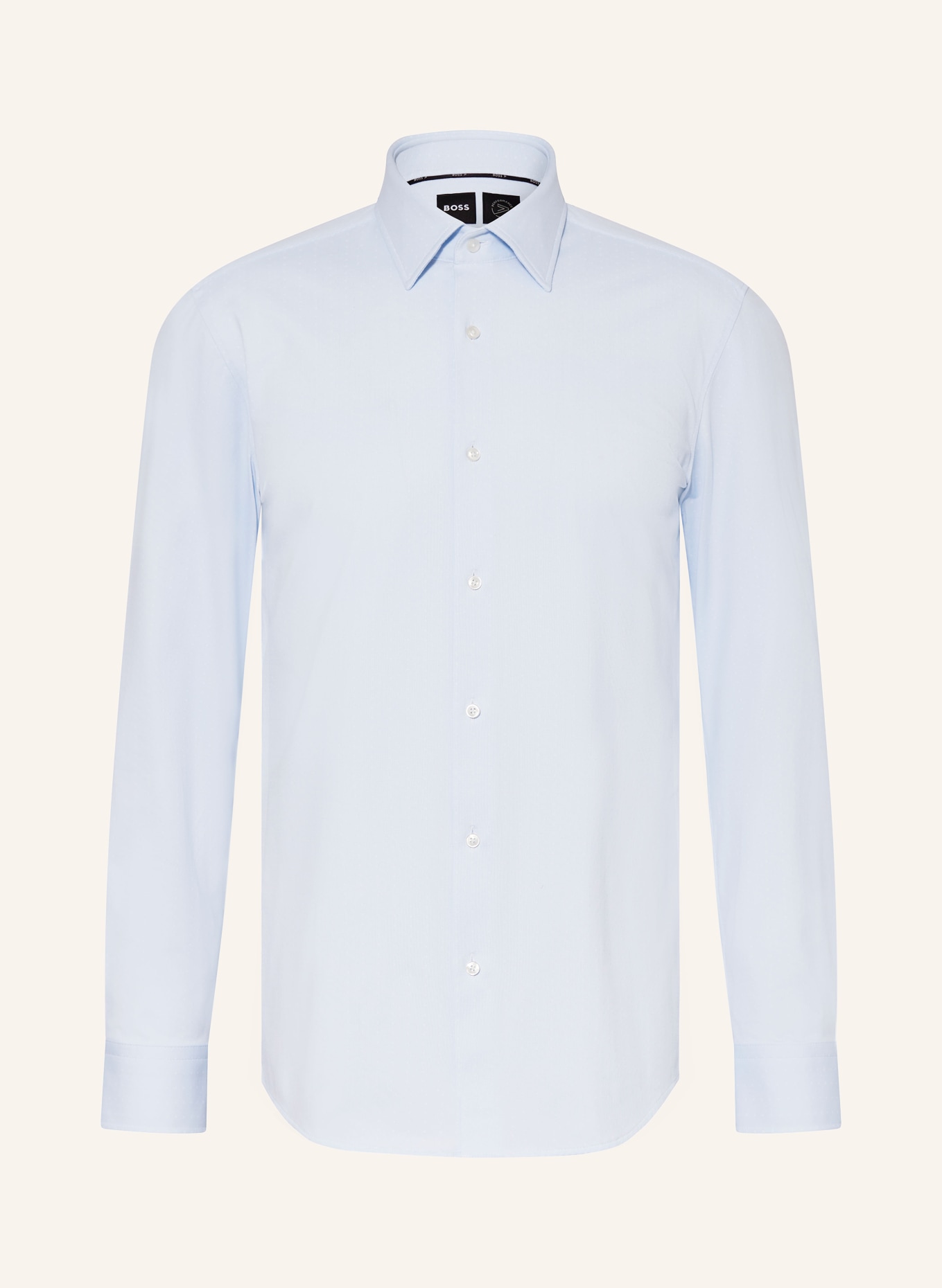 BOSS Piqué-Hemd Custom Fit, Farbe: HELLBLAU (Bild 1)