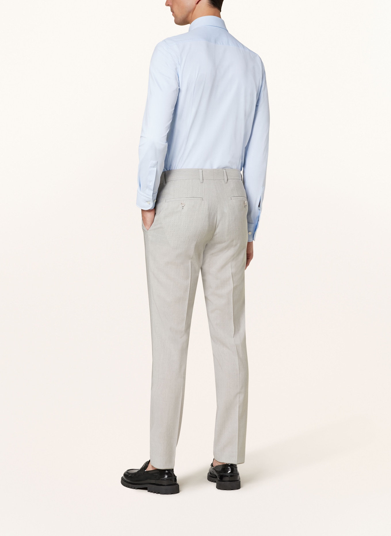 BOSS Piqué-Hemd Custom Fit, Farbe: HELLBLAU (Bild 3)