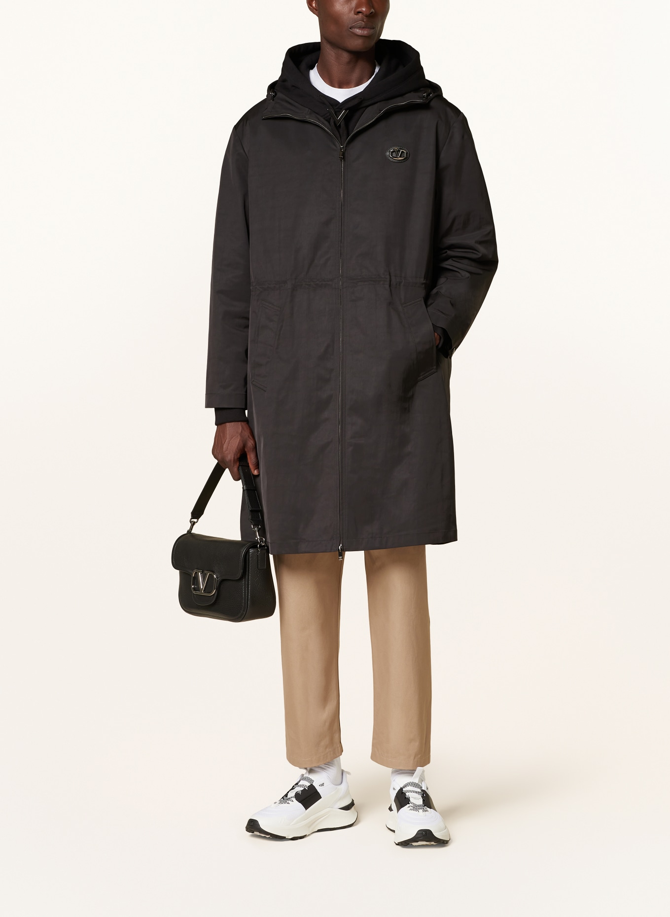VALENTINO Parka: SCHWARZ