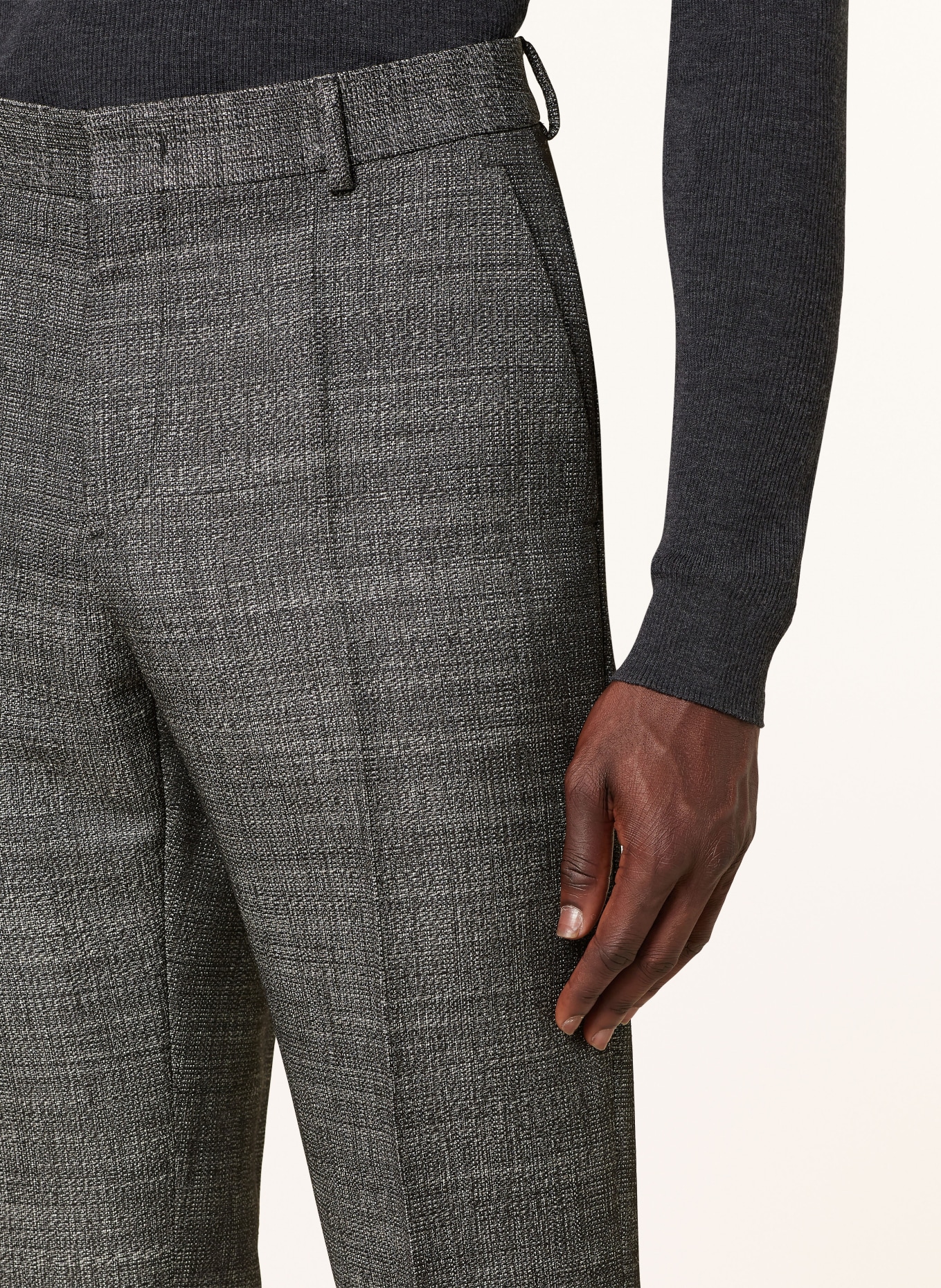Slim fit tweed pants hot sale