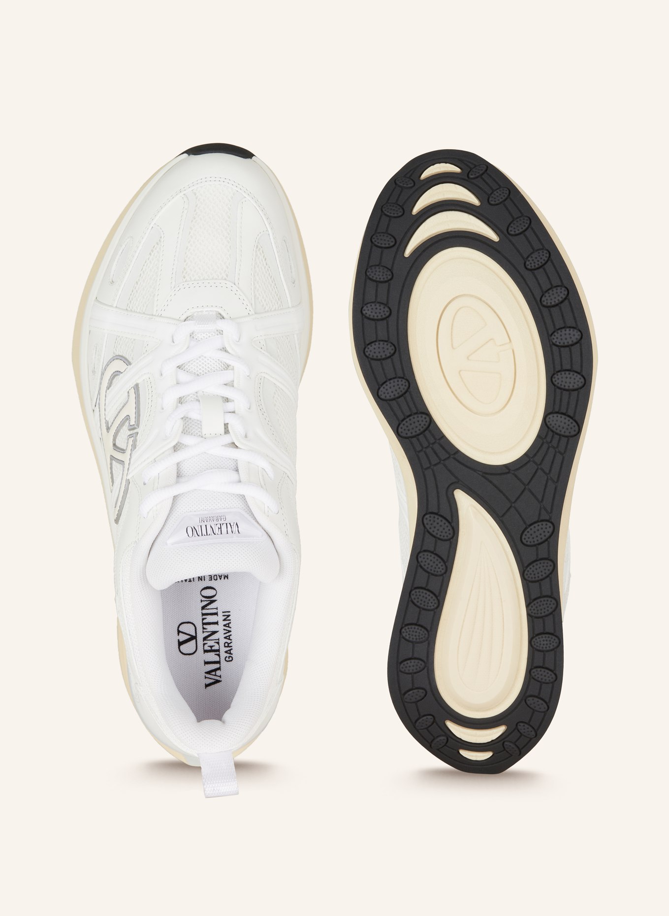 Valentino white shoes best sale
