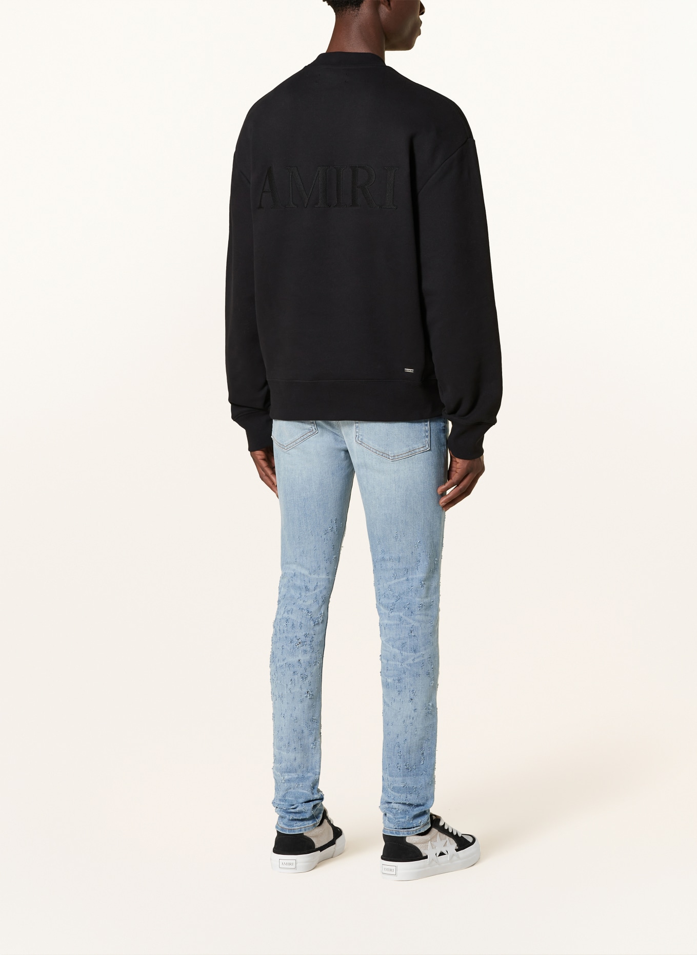 AMIRI Oversized Sweatshirt in schwarz