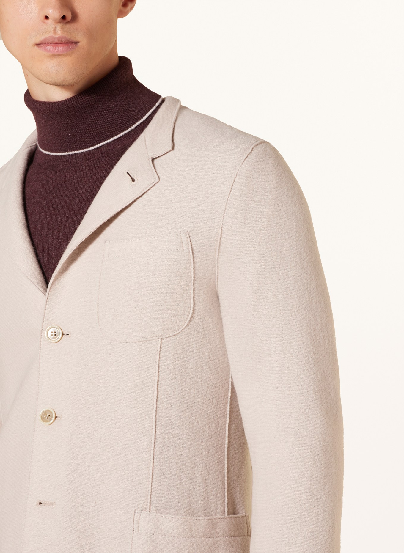 eleventy Tailored jacket bleu extra slim fit, Color: NUDE (Image 5)