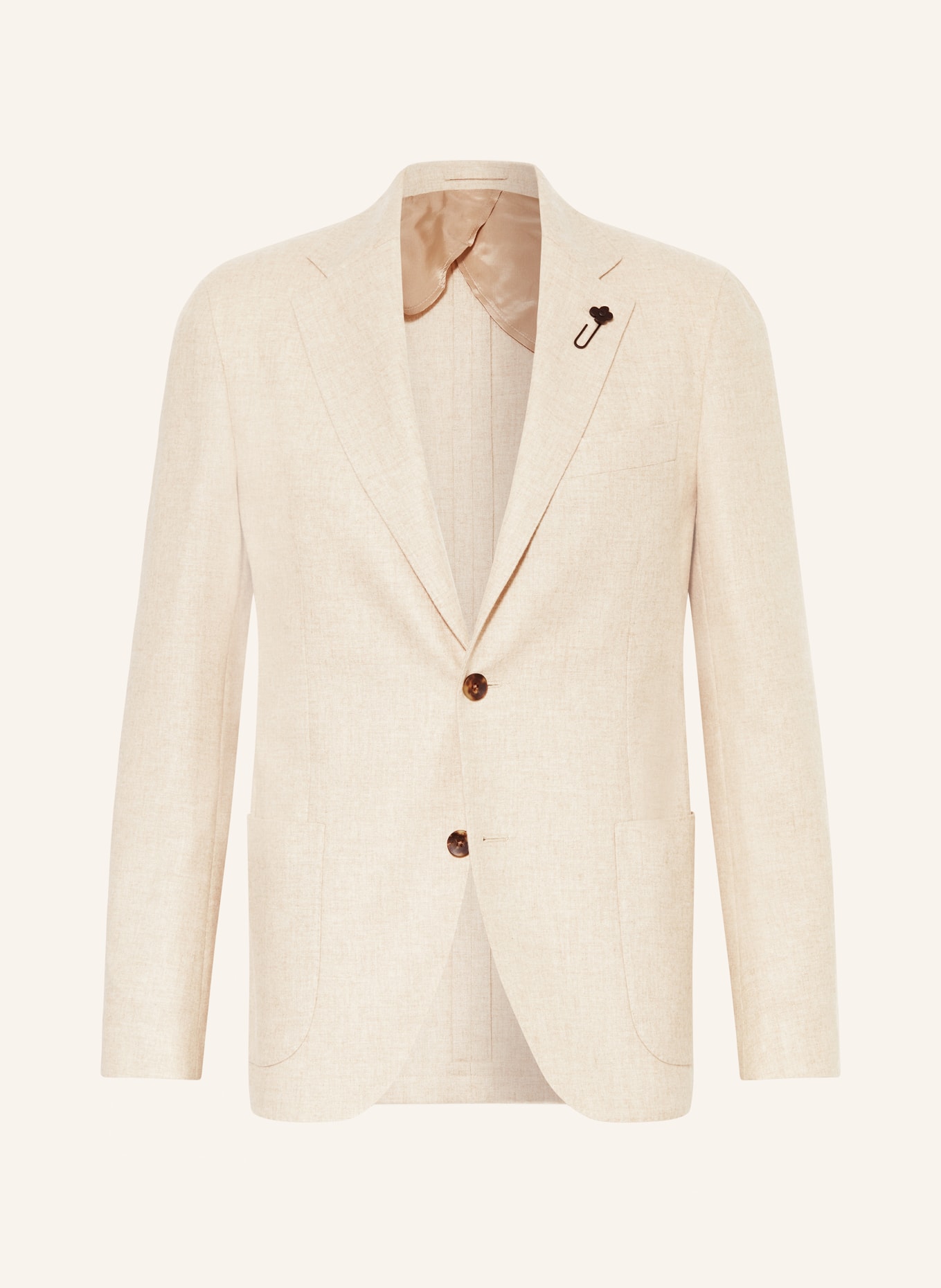 LARDINI Tailored jacket regular fit: BEIGE