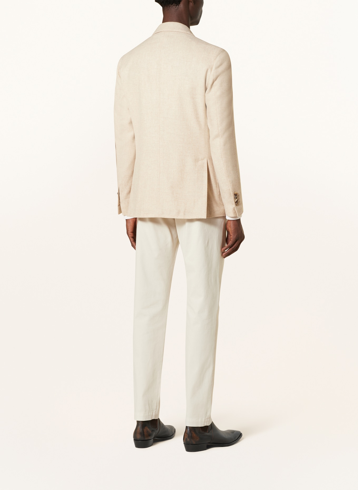 LARDINI Tailored jacket regular fit: BEIGE