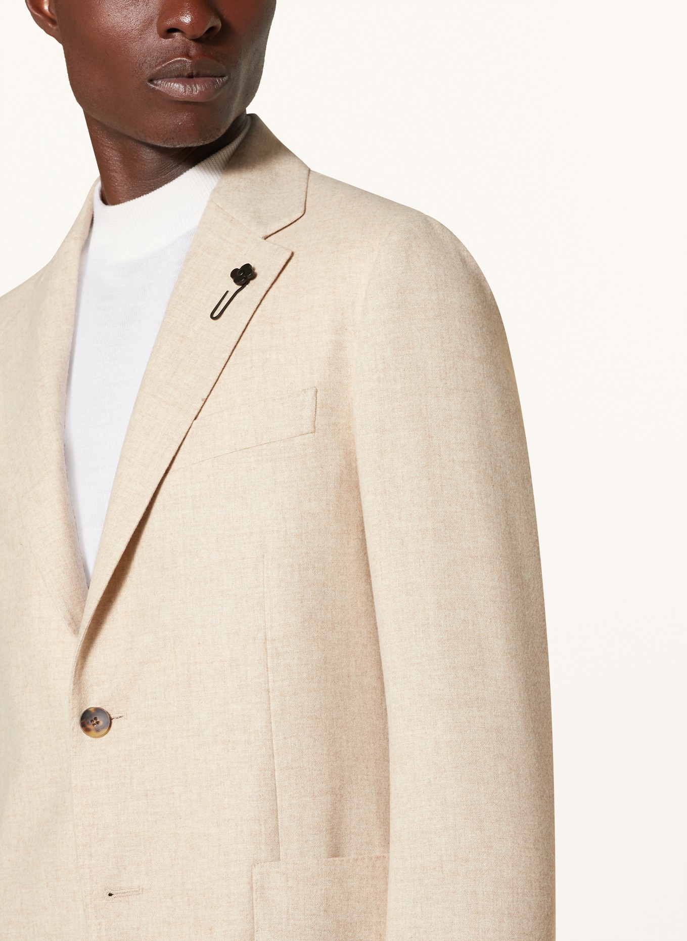 LARDINI Tailored jacket regular fit: BEIGE