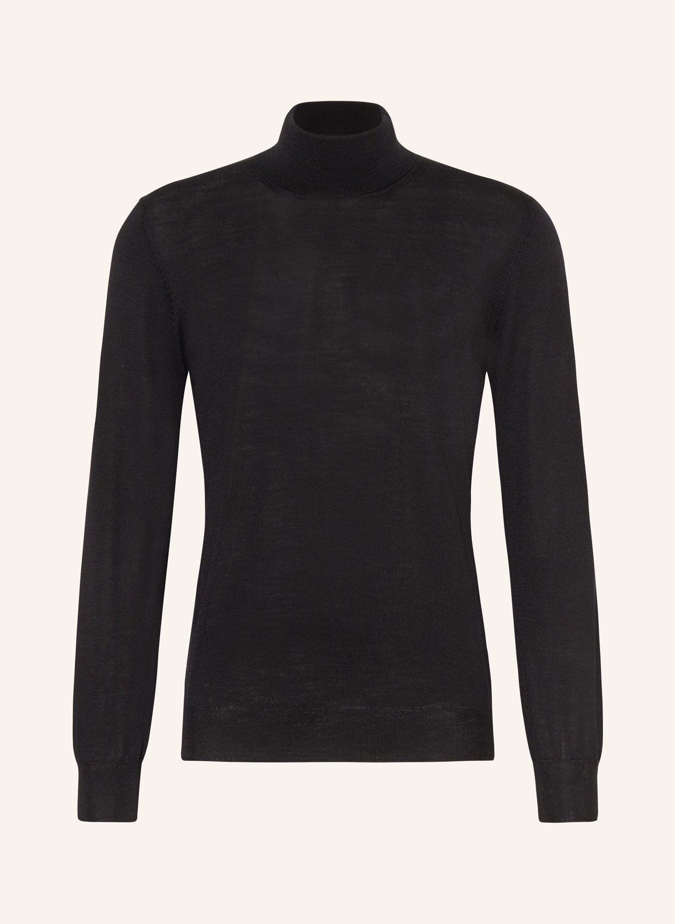 LARDINI Rollkragenpullover: SCHWARZ