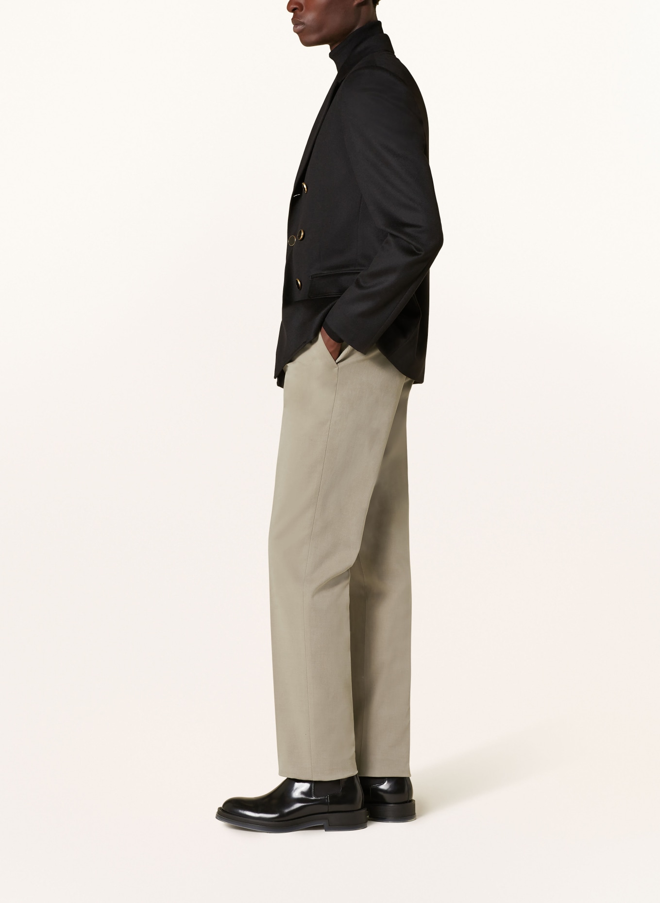 LARDINI Trousers regular fit, Color: BEIGE (Image 4)