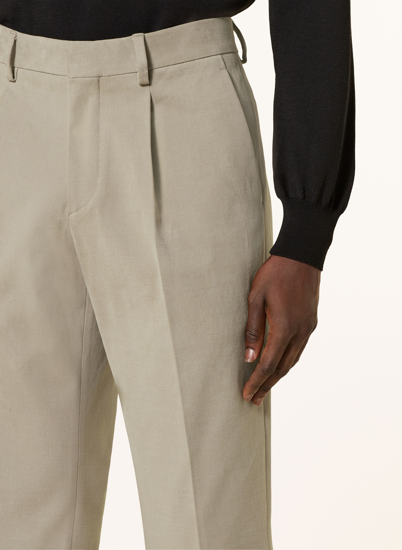 LARDINI Trousers regular fit, Color: BEIGE (Image 5)