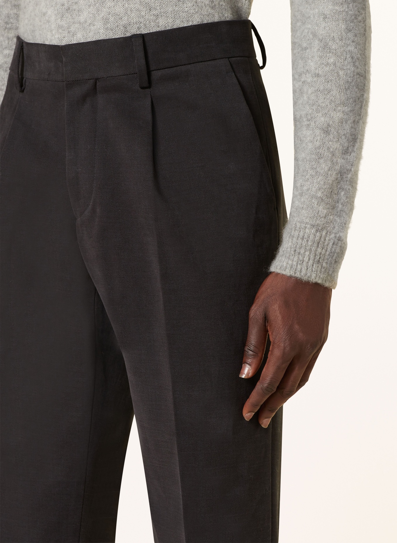 LARDINI Trousers regular fit, Color: DARK BLUE (Image 5)