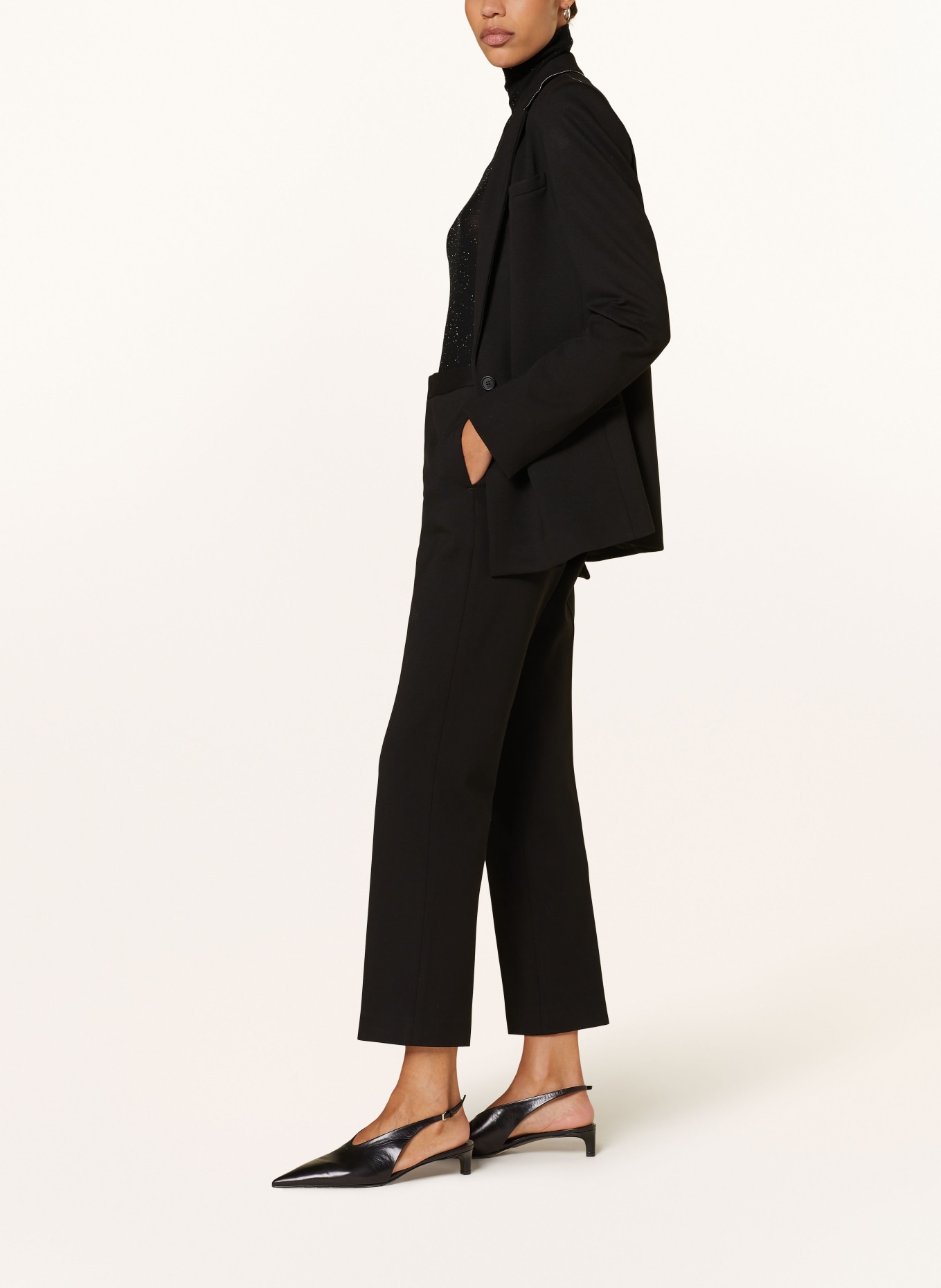 FABIANA FILIPPI Spodnie dżersejowe: CZARNY