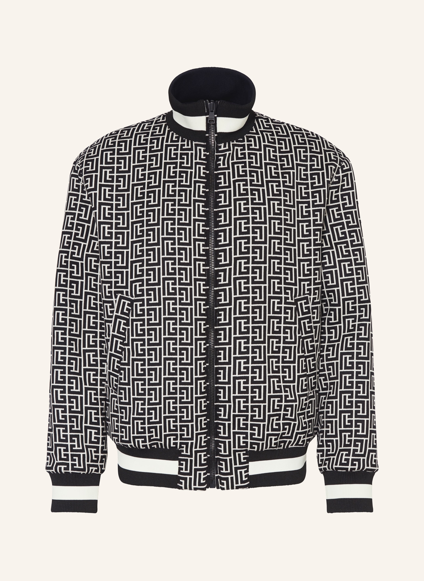 Balmain black and white jacket cheap