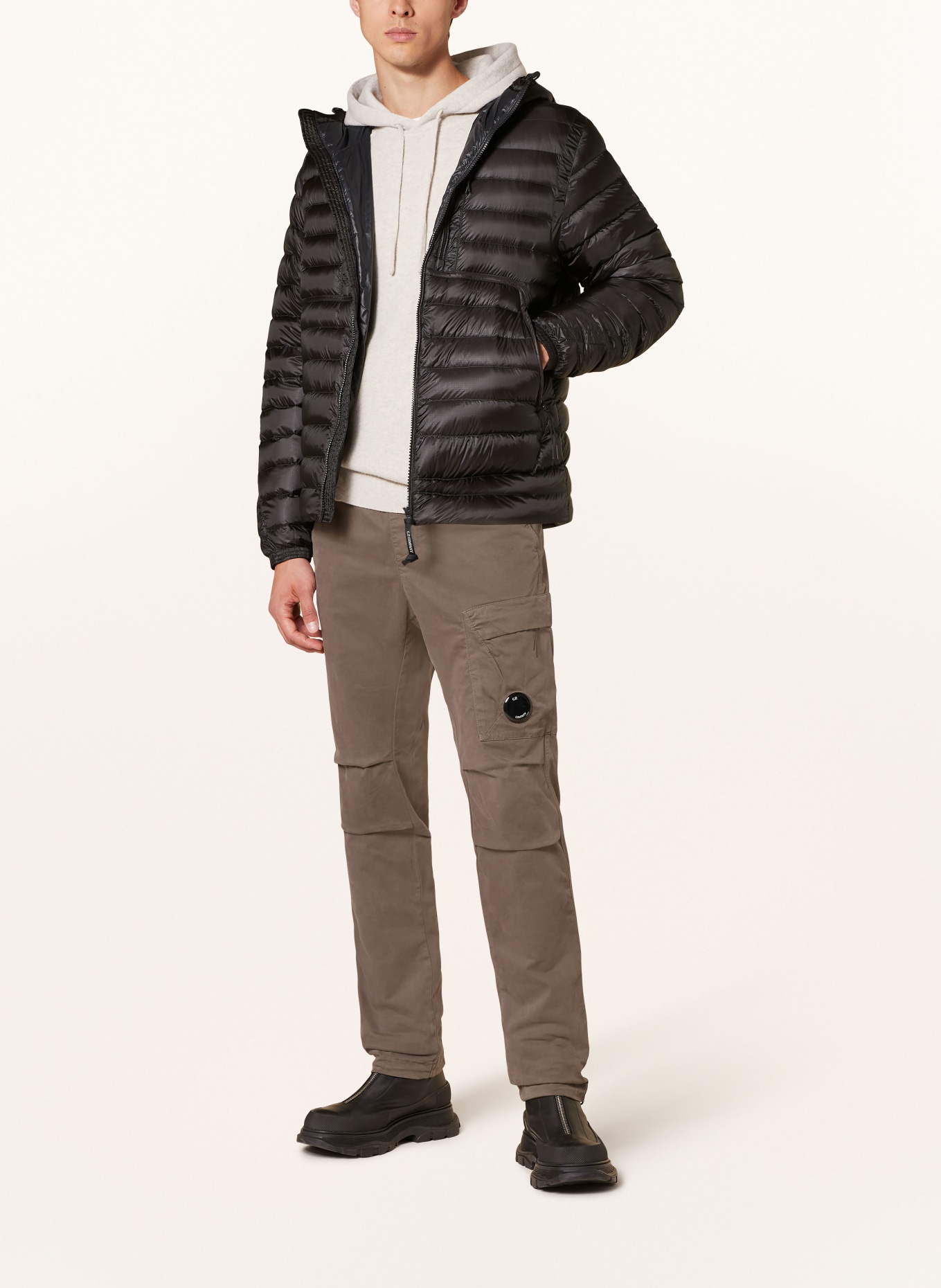 C.P. COMPANY Down jacket, Color: BLACK (Image 2)