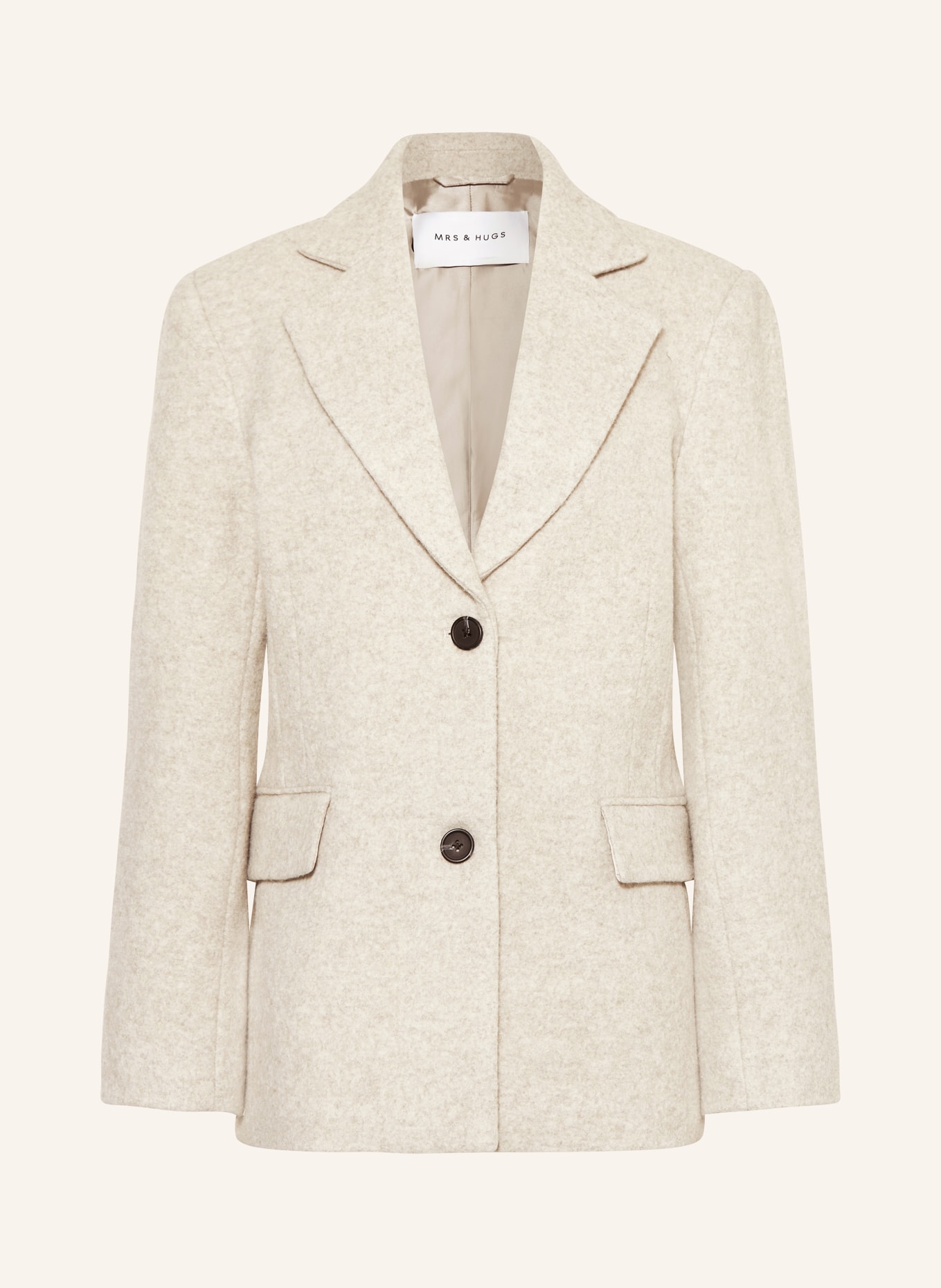 MRS & HUGS Blazer, Color: BEIGE (Image 1)