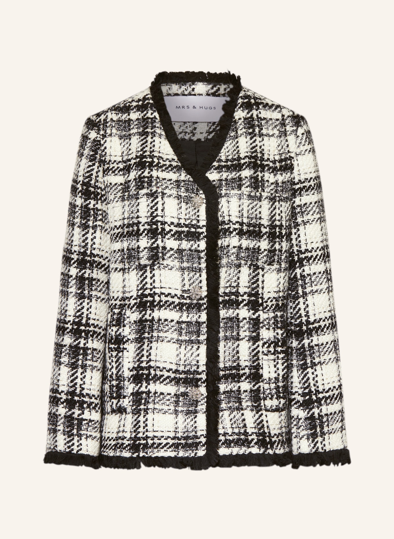 MRS HUGS Tweed Blazer mit Glitzergarn