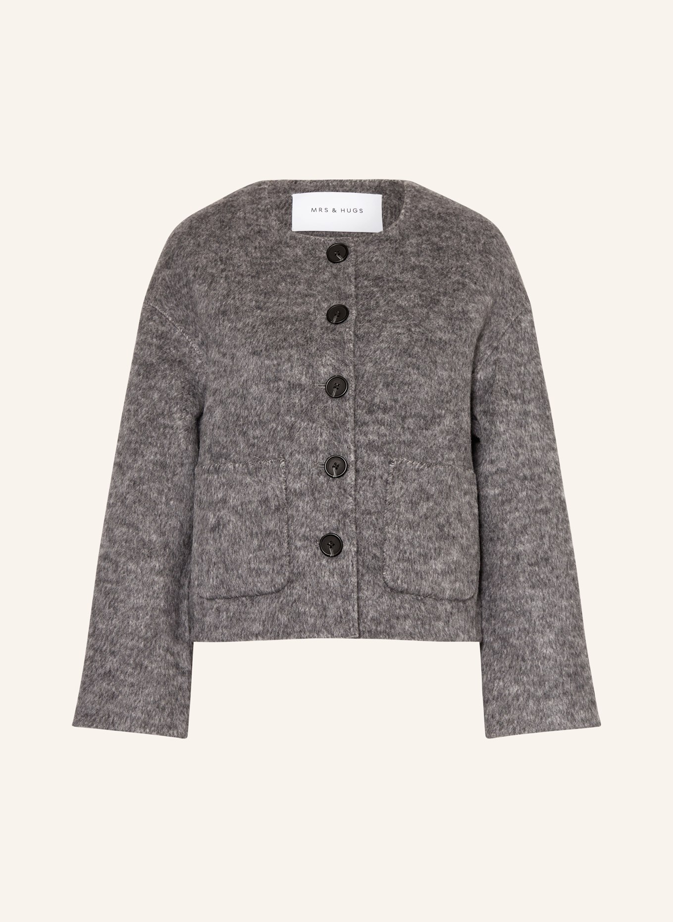 MRS & HUGS Kastenjacke: GRAU