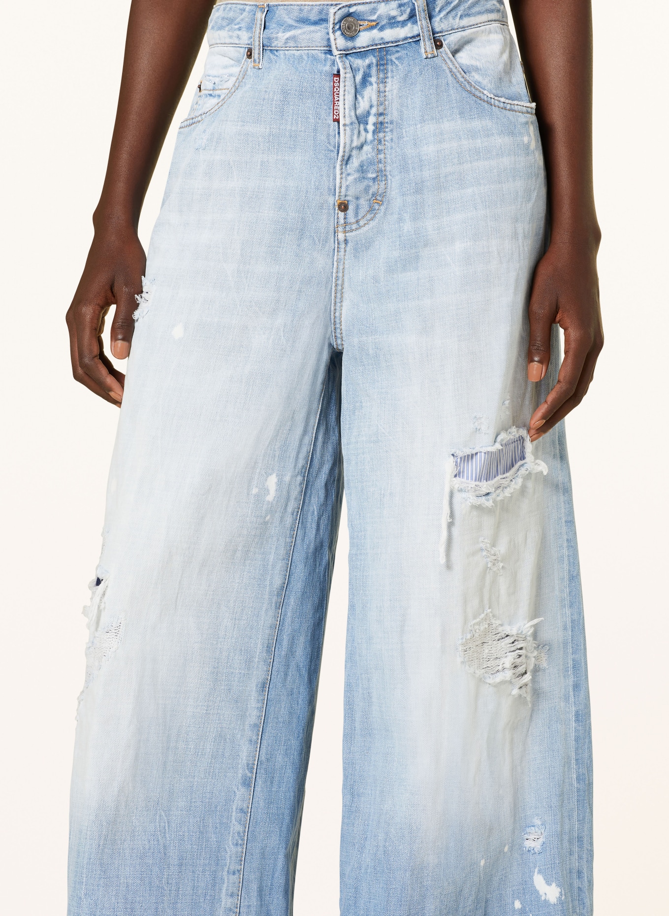 DSQUARED2 Boyfriend Jeans TRAVELLER: 470 NAVY BLUE