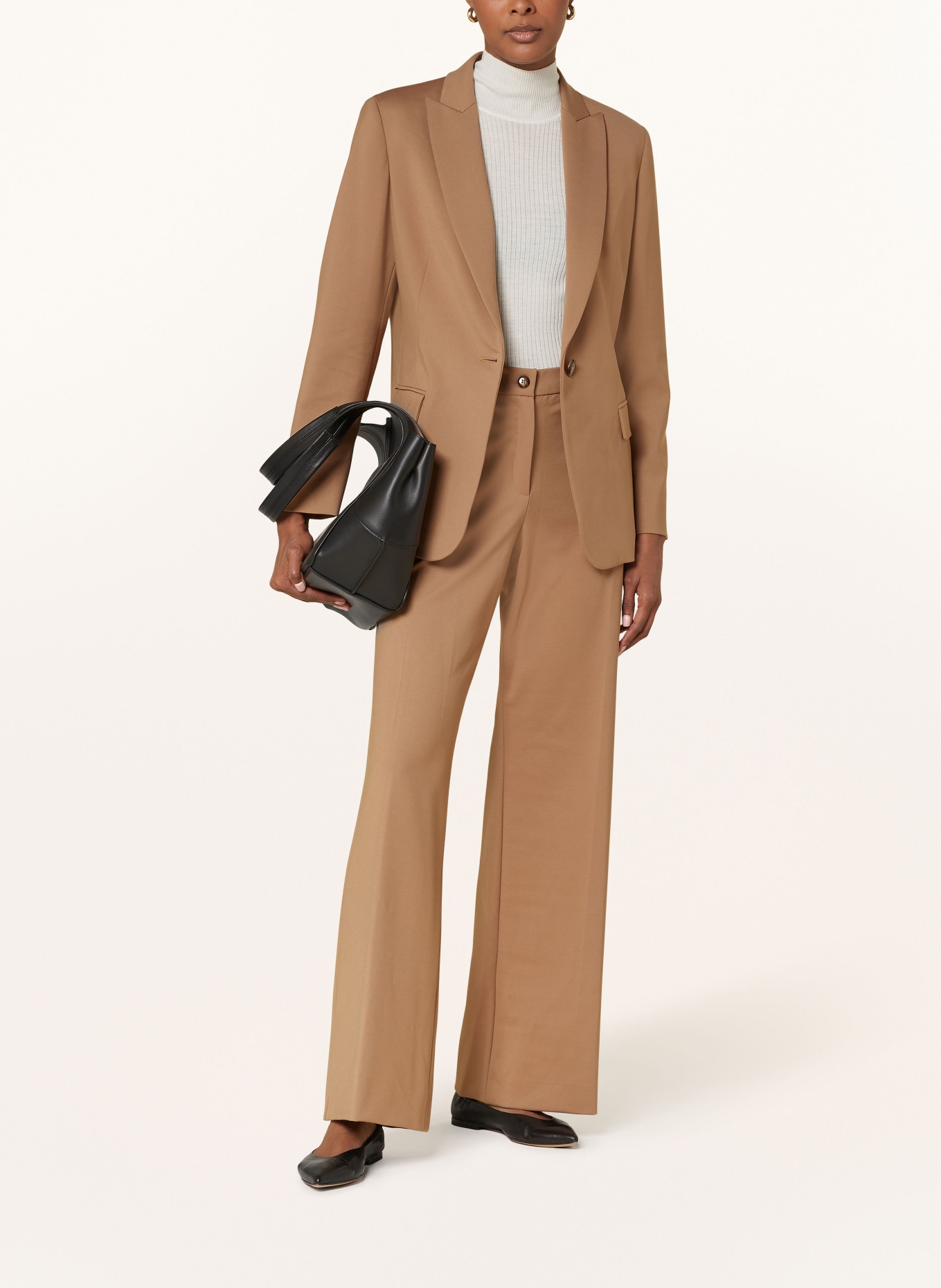 ELENA MIRO Jersey blazer, Color: CAMEL (Image 2)