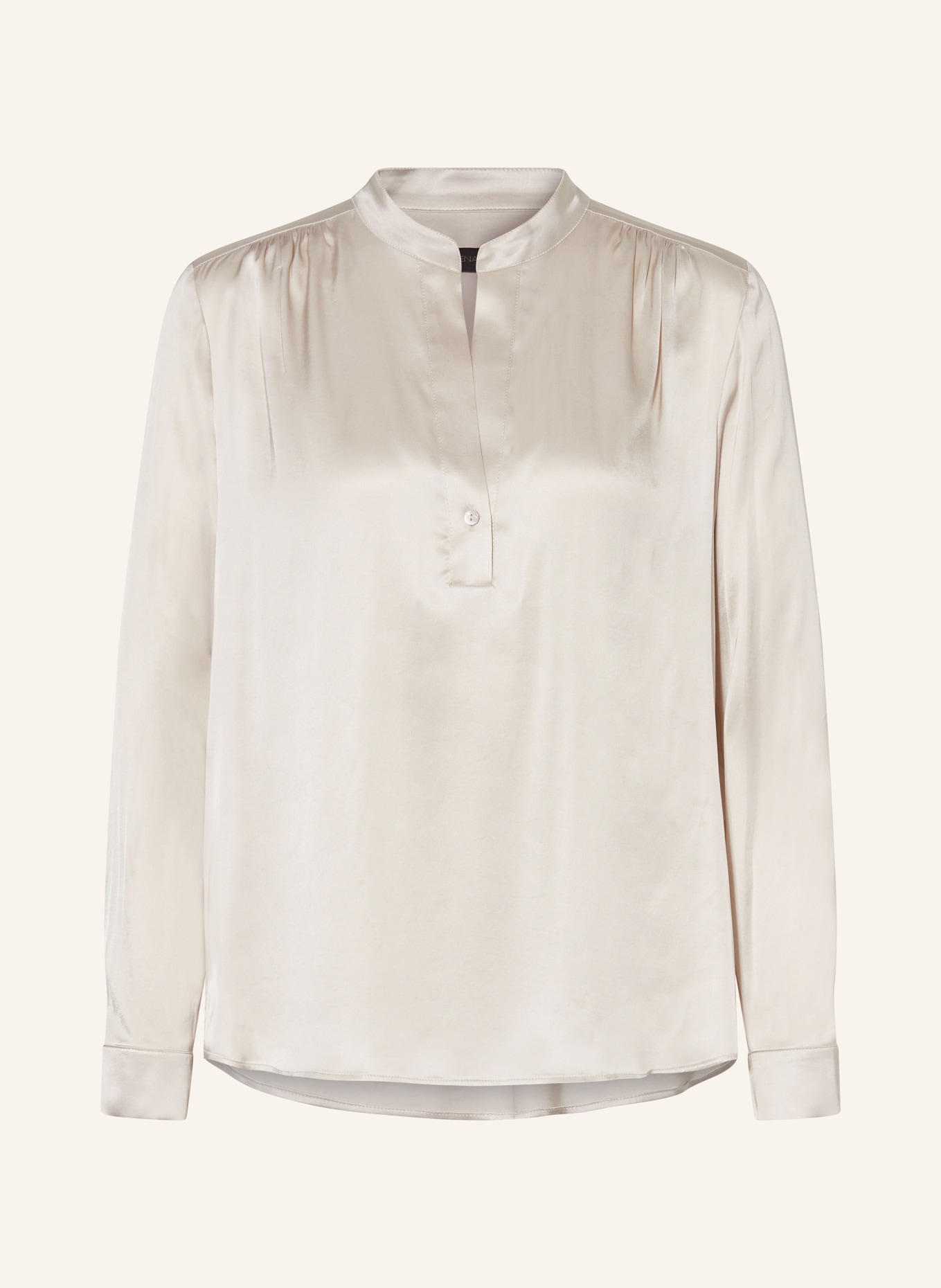 ELENA MIRO Satin blouse, Color: BEIGE (Image 1)