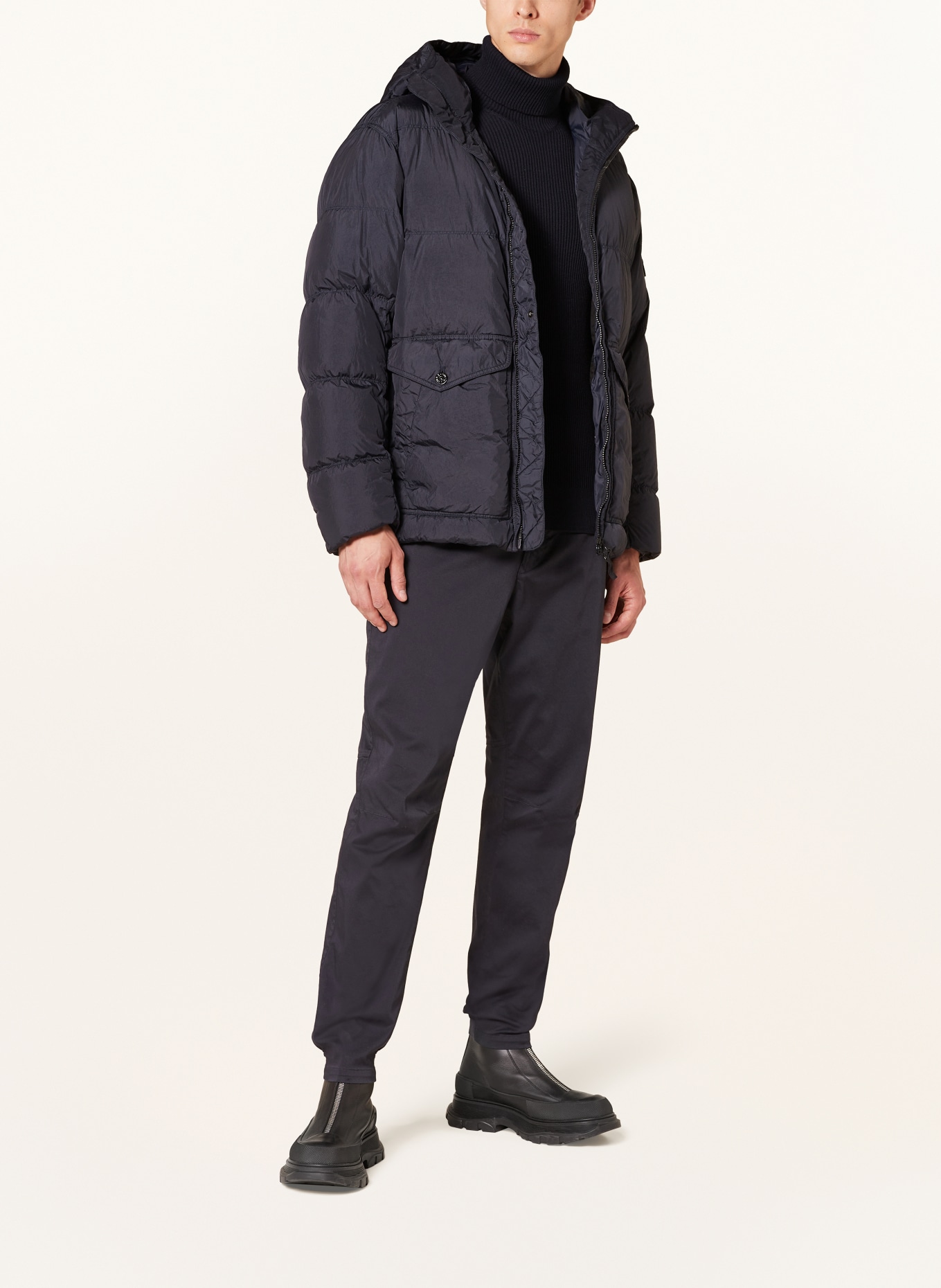 STONE ISLAND Daunenjacke: DUNKELBLAU