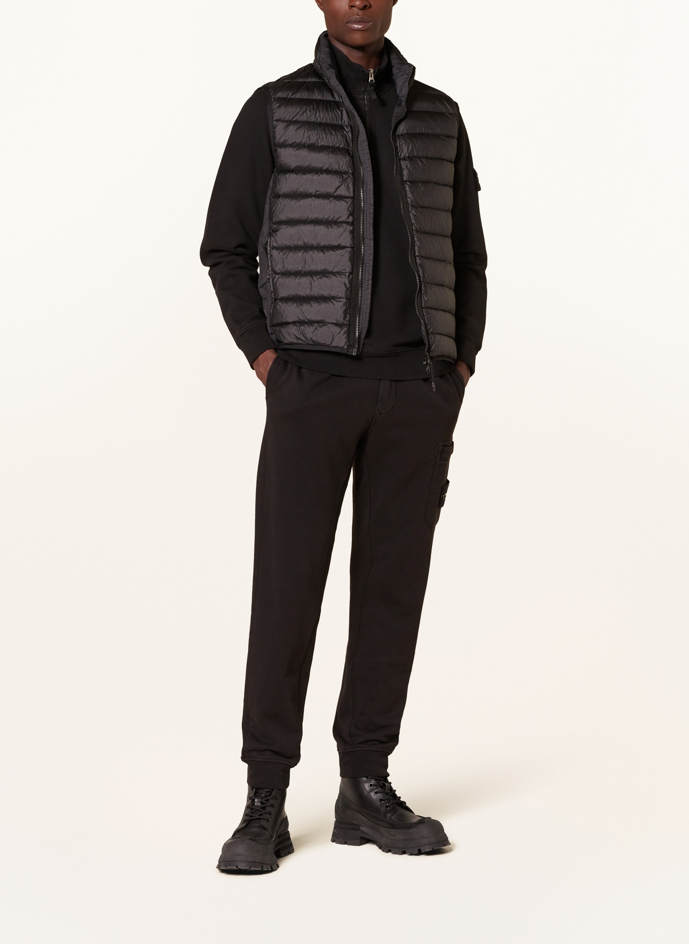 STONE ISLAND Kamizelka puchowa: CZARNY