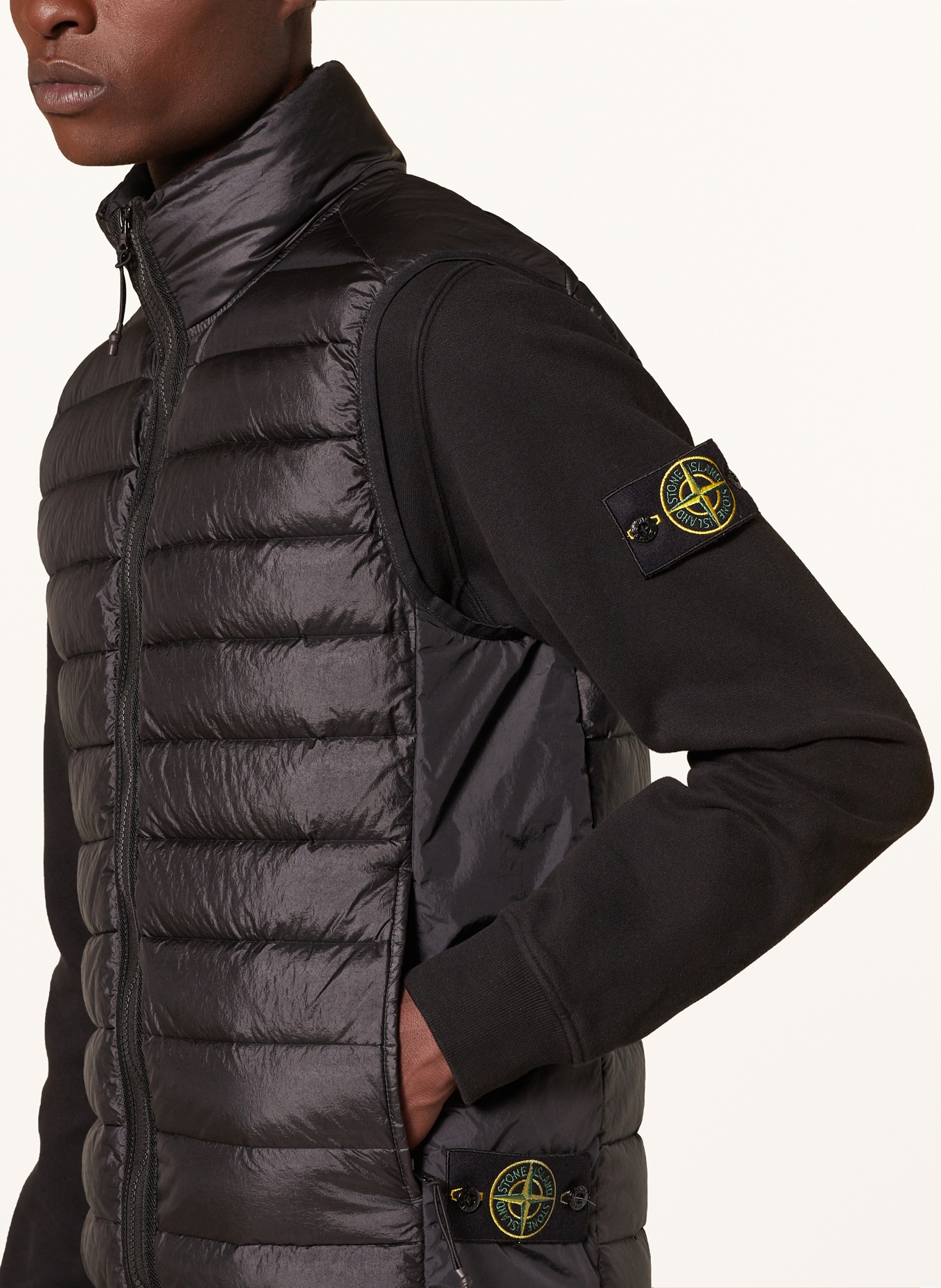 STONE ISLAND Kamizelka puchowa: CZARNY
