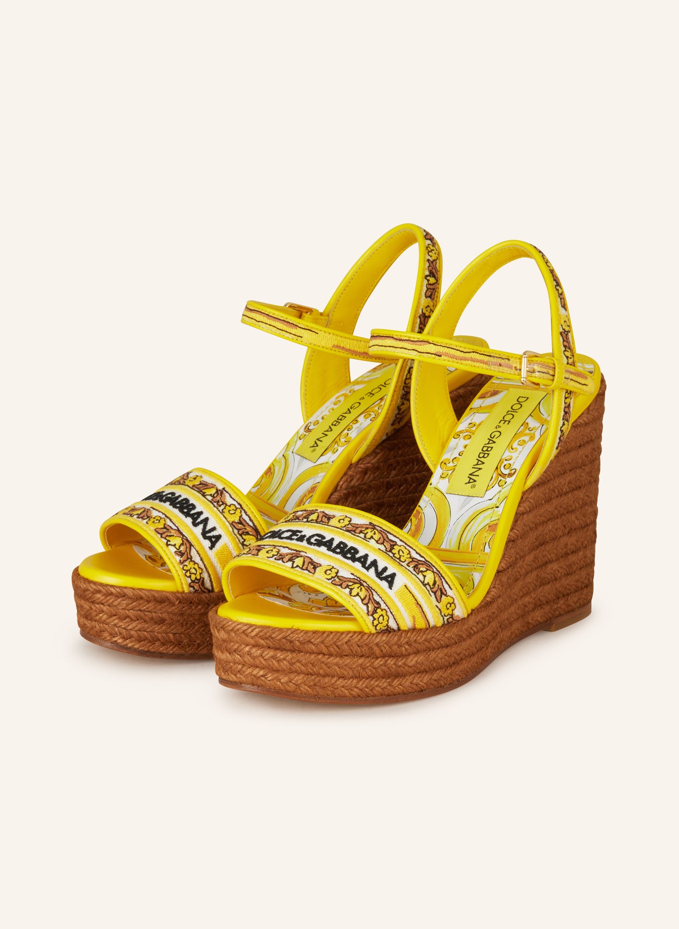 DOLCE GABBANA Wedges RICAMO