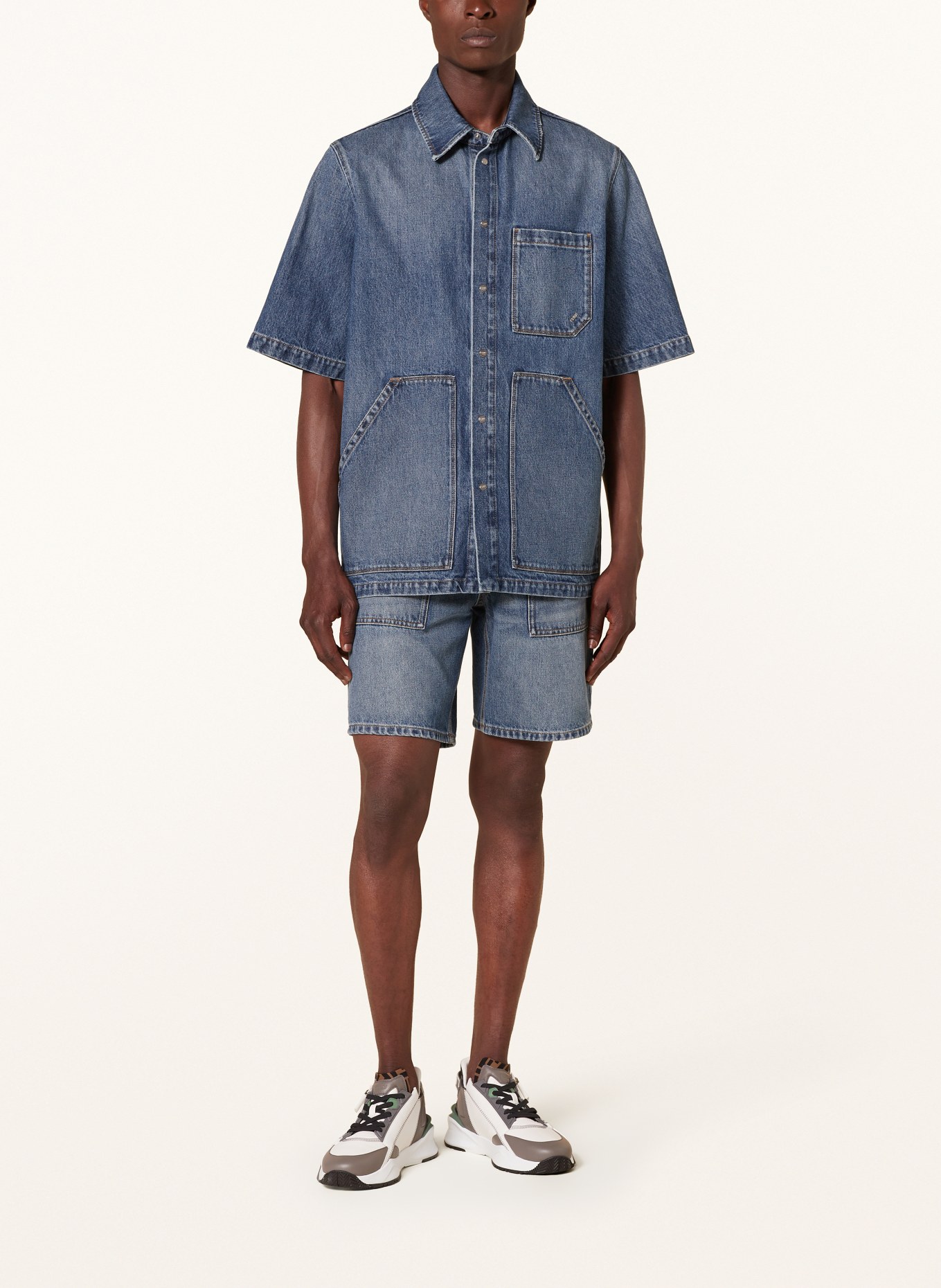 FENDI Overshirt: F0RBB BLU DENIM