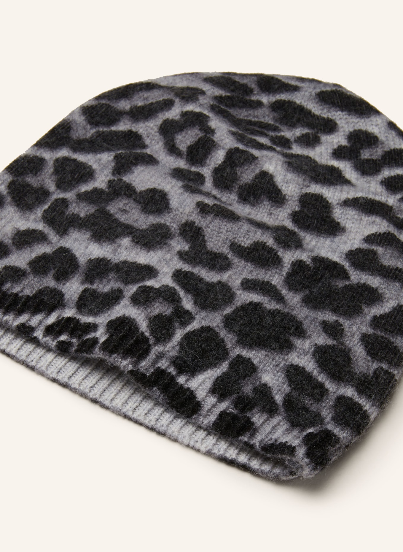 darling harbour Hat with cashmere: LEOPRINT GRAU