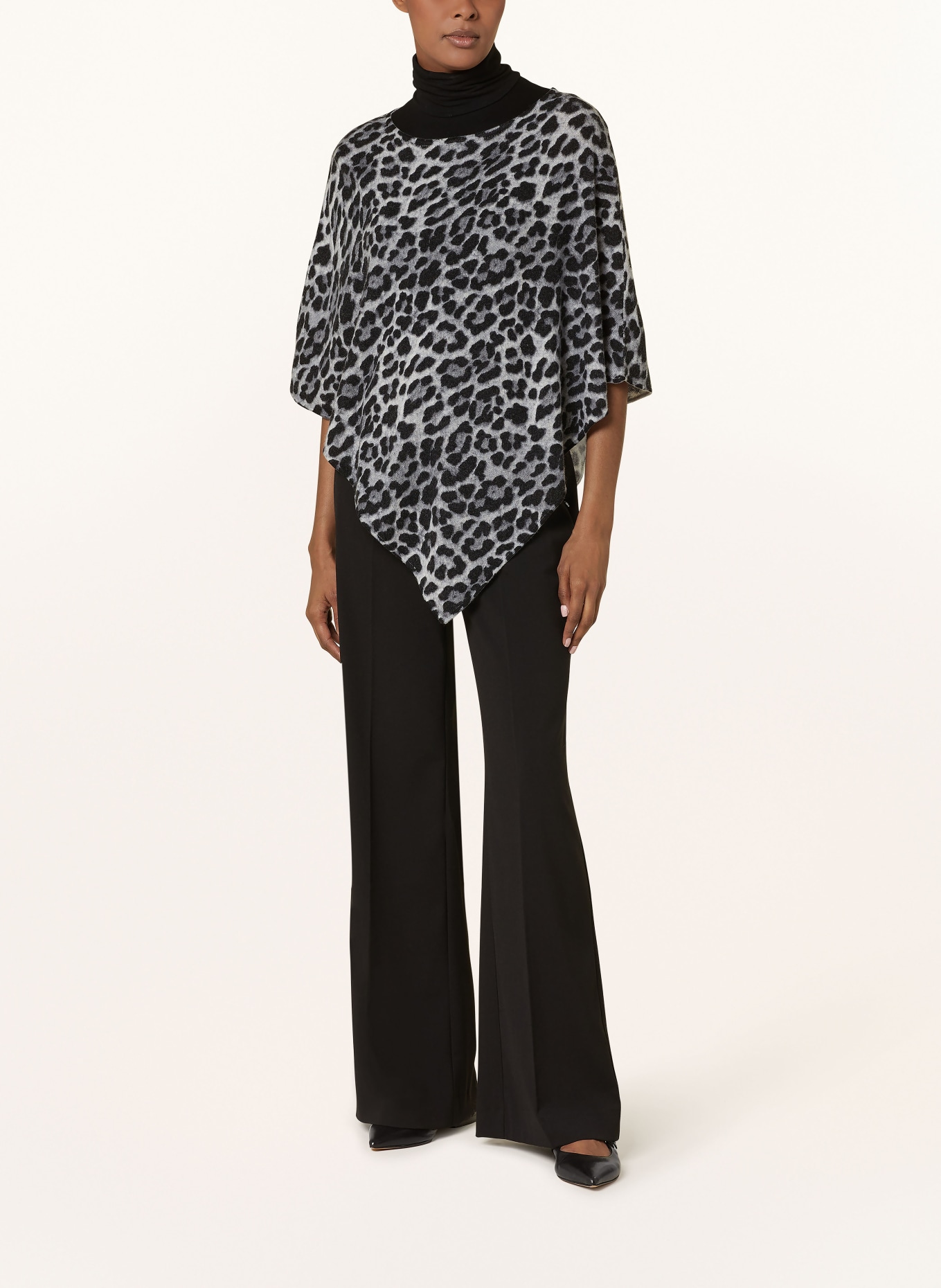 darling harbour Kašmírové pončo: LEOPRINT GRAU