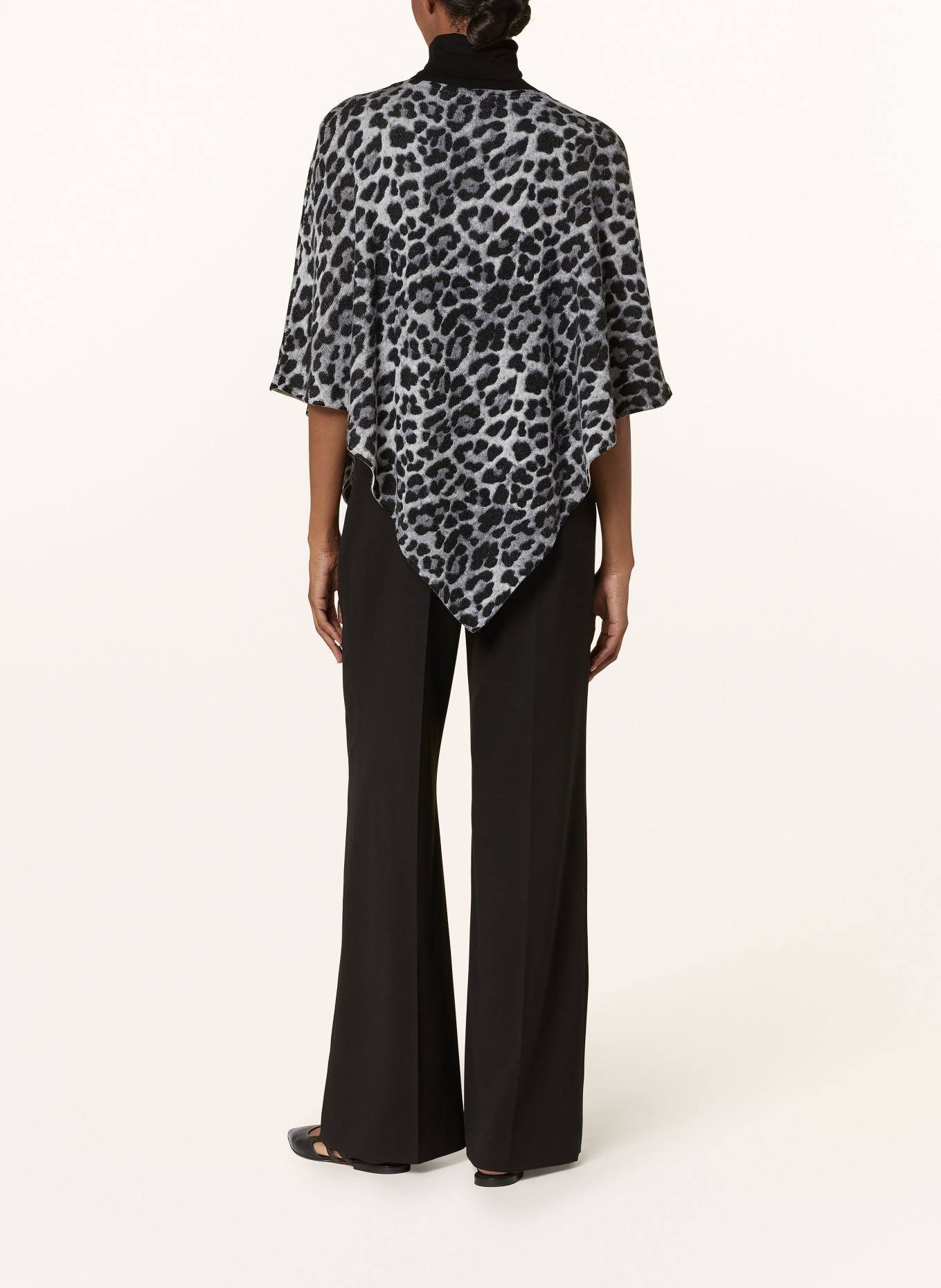 darling harbour Kašmírové pončo: LEOPRINT GRAU