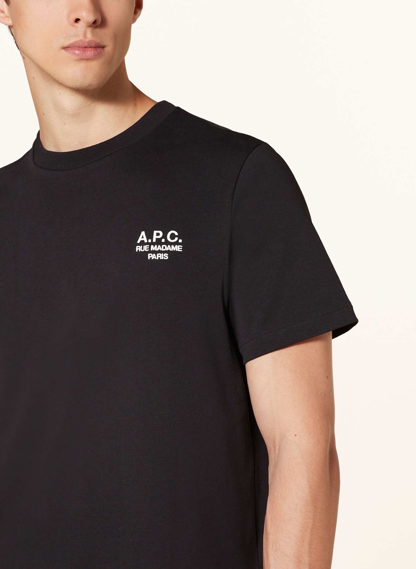 A.P.C. T-shirt, Color: BLACK (Image 4)