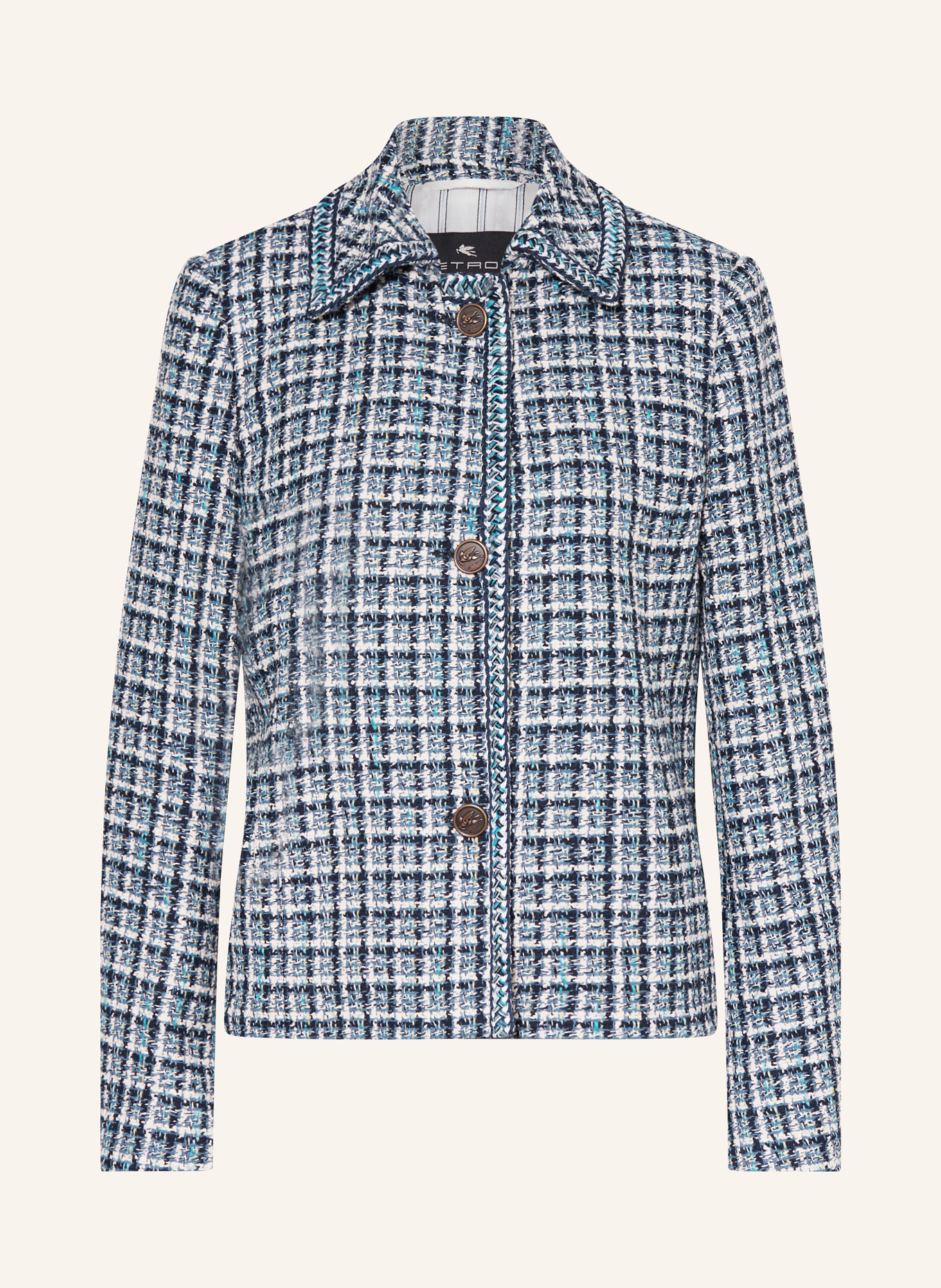 Etro tweed jacket discount