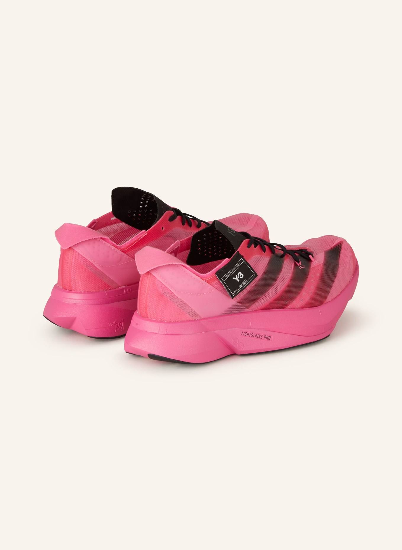 Y 3 Running Shoes ADIOS PRO 3.0 in pink black