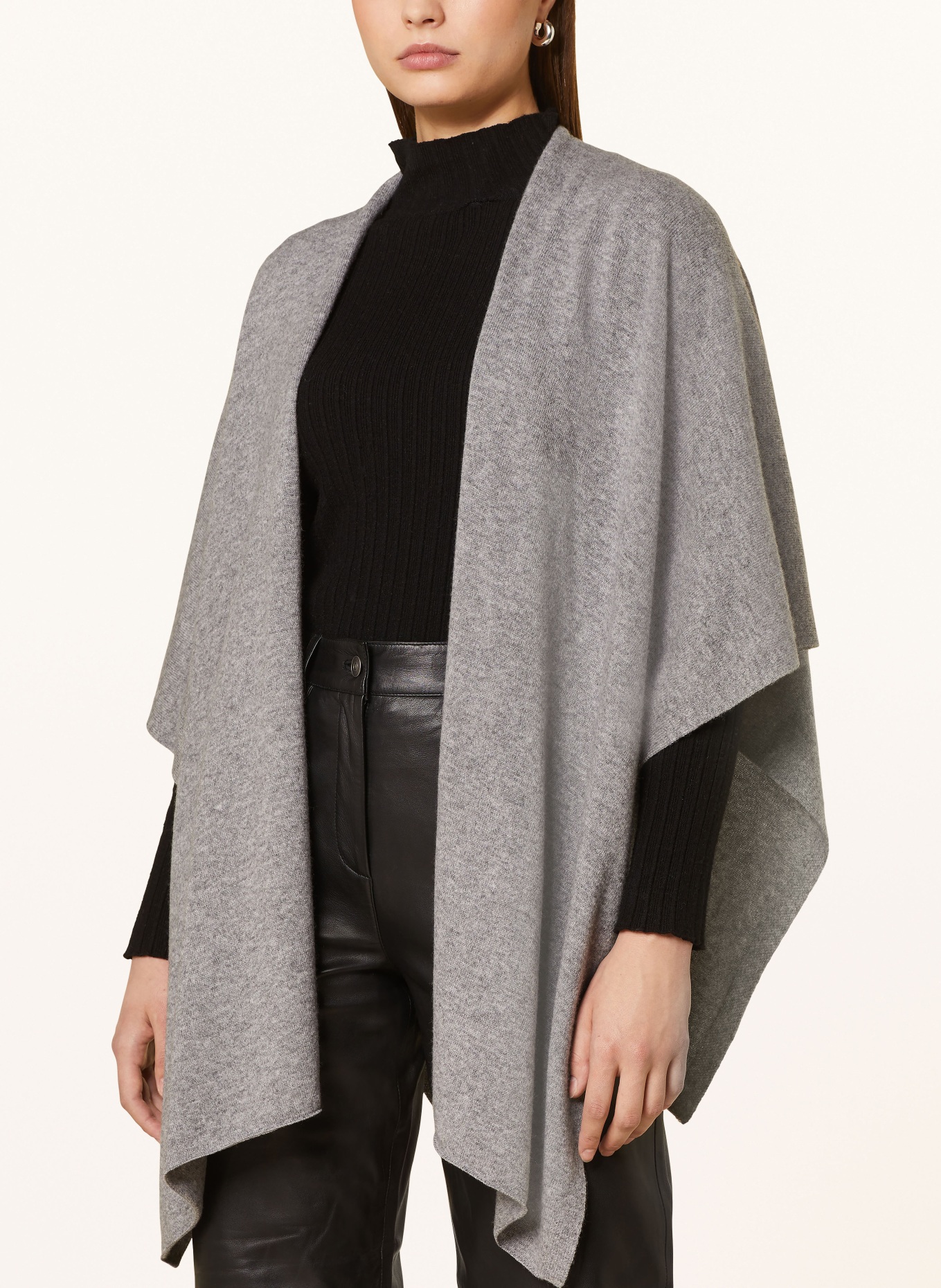 darling harbour Cape with cashmere: GRAU MELANGE