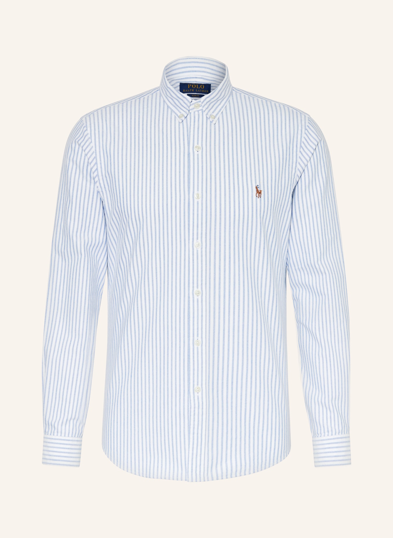 POLO RALPH LAUREN Oxfordhemd Slim Fit, Farbe: WEISS/ HELLBLAU (Bild 1)