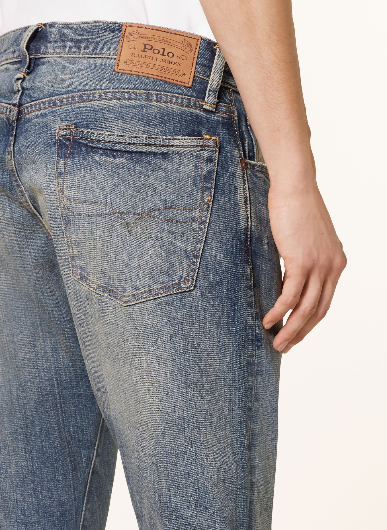 polo con RALPH LAUREN Jeans PARKSIDE ACTIVE TAPER Tapered Fit, Farbe: 001 RIVERA STRETCH (Bild 6)