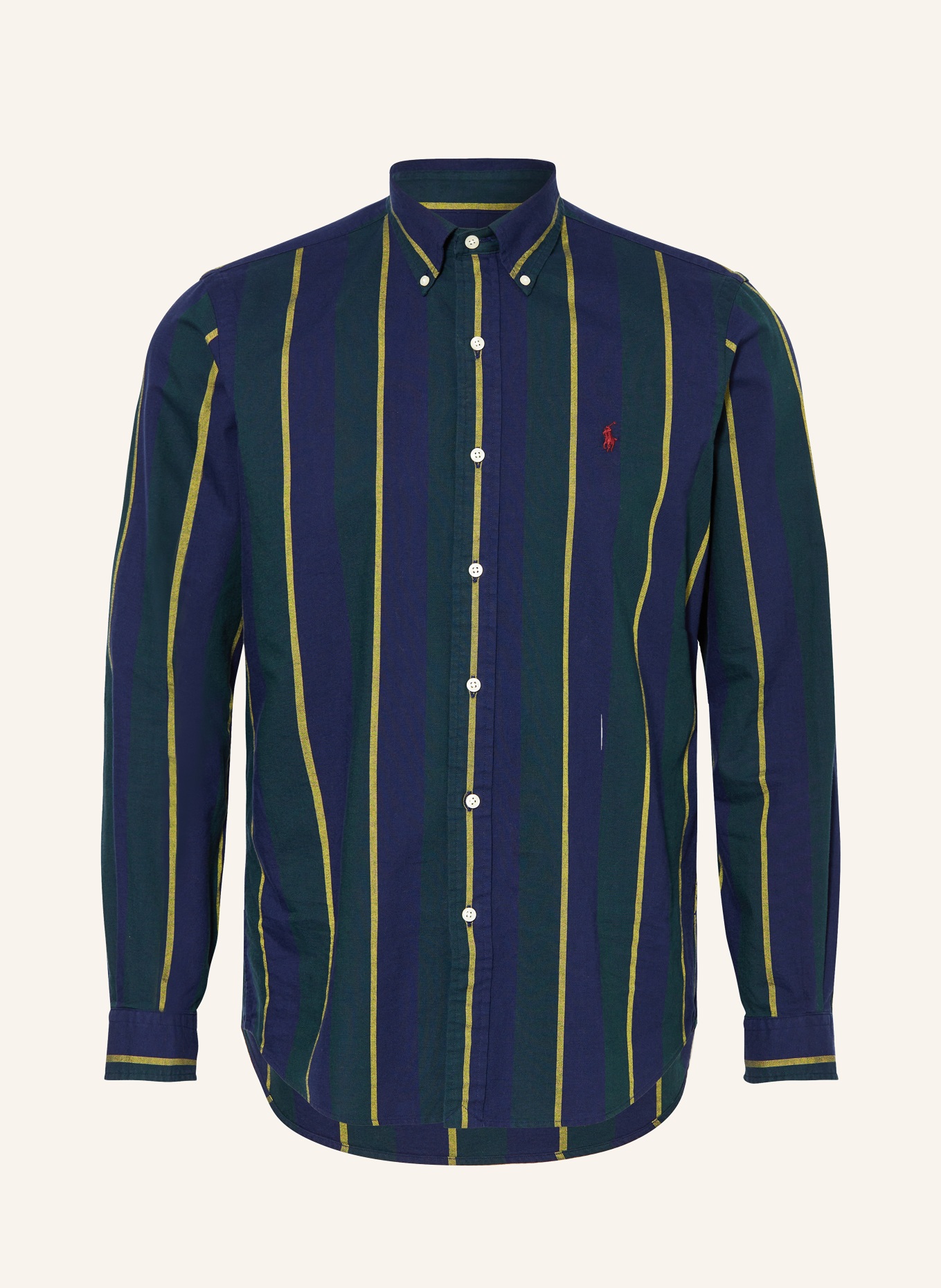 POLO RALPH LAUREN Oxfordhemd Classic Fit: DUNKELBLAU / DUNKELGRÜN