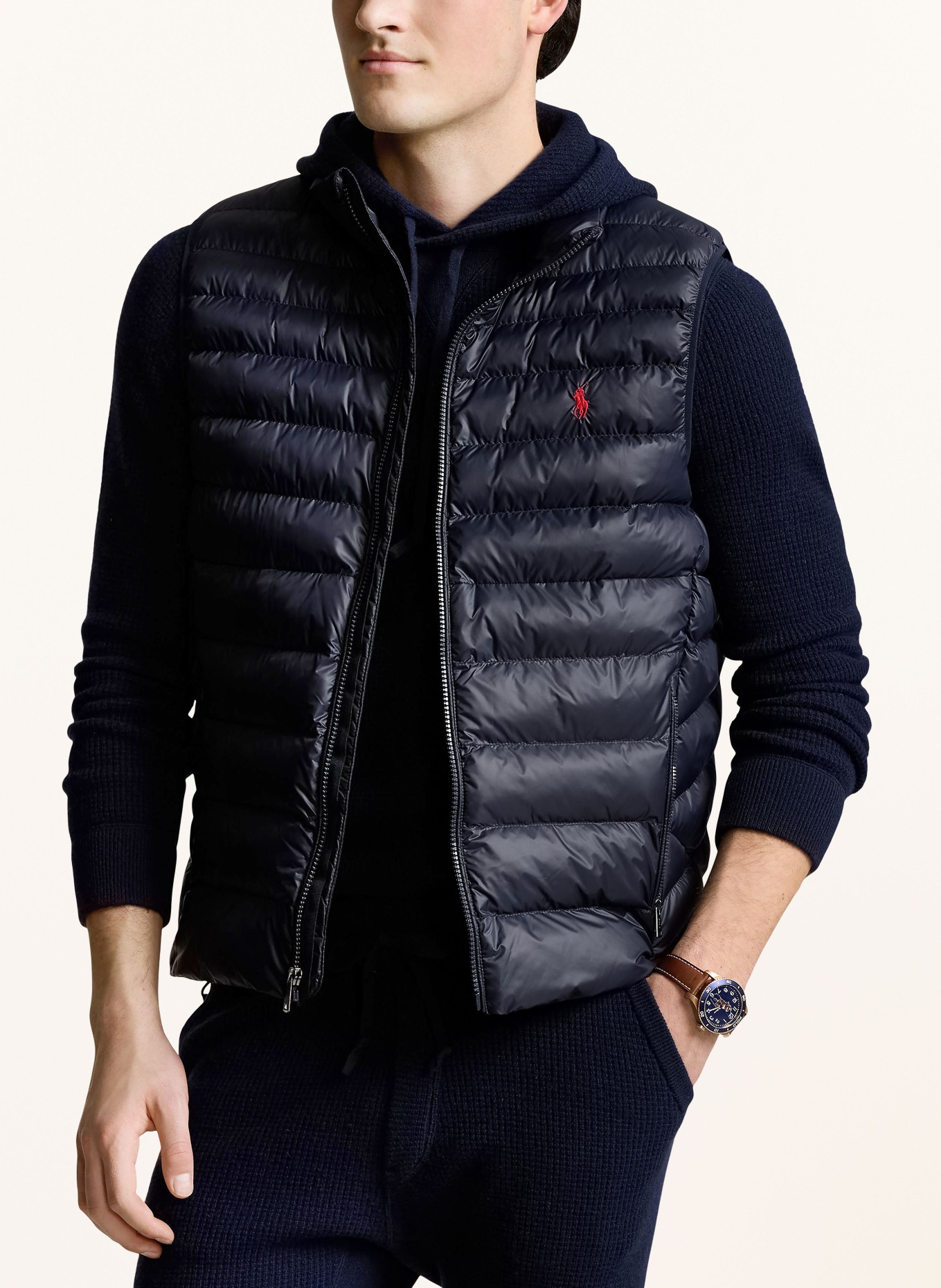 POLO RALPH LAUREN Steppweste: DUNKELBLAU