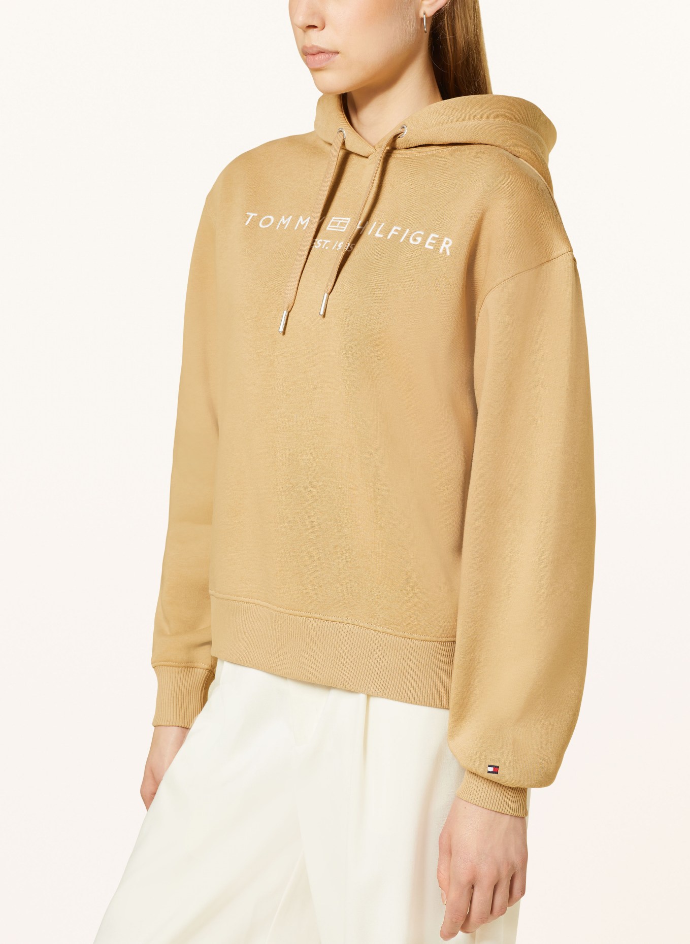 TOMMY HILFIGER Hoodie: KHAKI