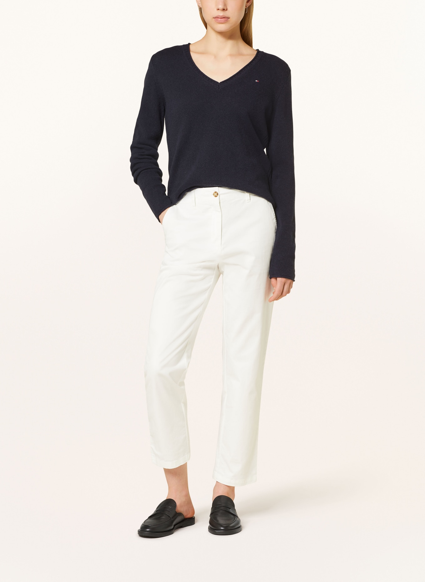 TOMMY HILFIGER Pullover: DUNKELBLAU