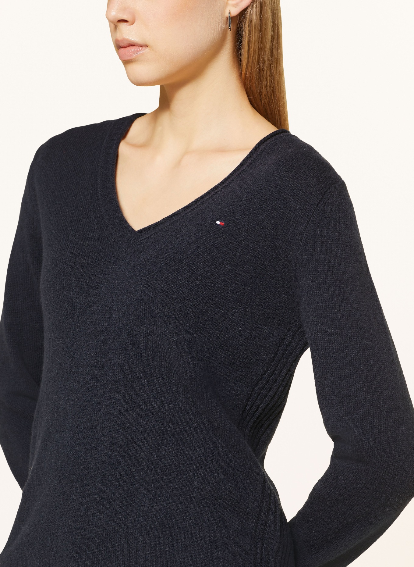 TOMMY HILFIGER Pullover: DUNKELBLAU