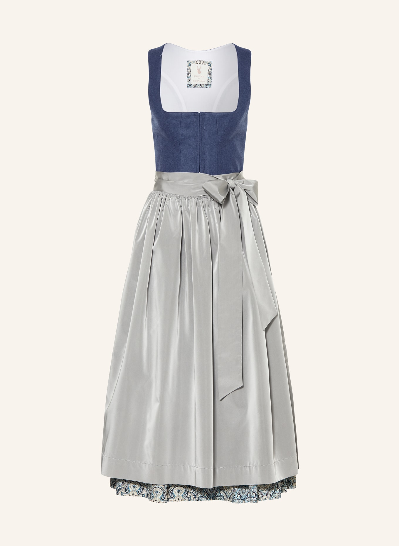 Johann & Johanna Dirndl, Farbe: BLAU/ PETROL/ TAUPE (Bild 1)