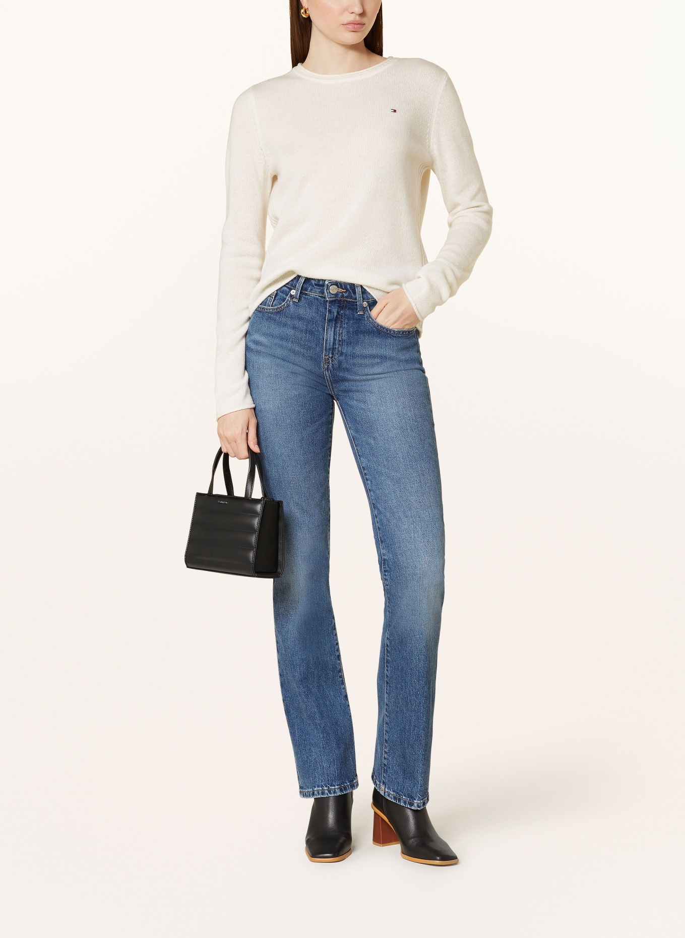 TOMMY HILFIGER Pullover: WEISS