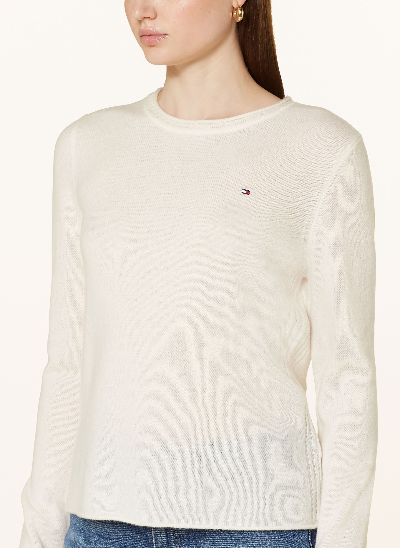 TOMMY HILFIGER Pullover: WEISS