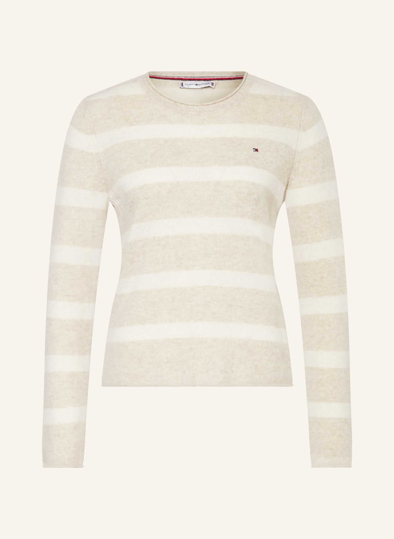 TOMMY HILFIGER pull: BEIGE / ÉCRU