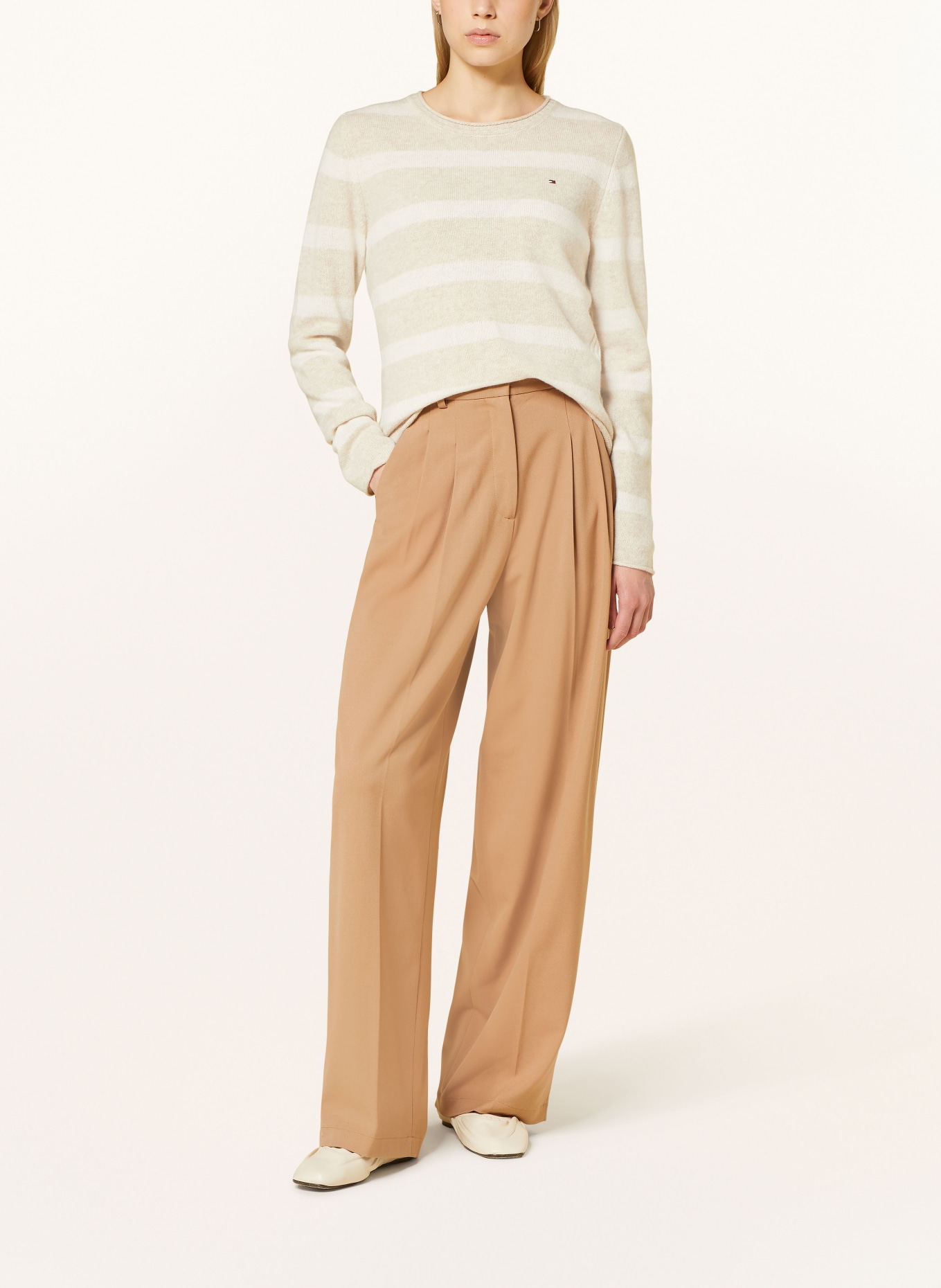 TOMMY HILFIGER pull: BEIGE / ÉCRU