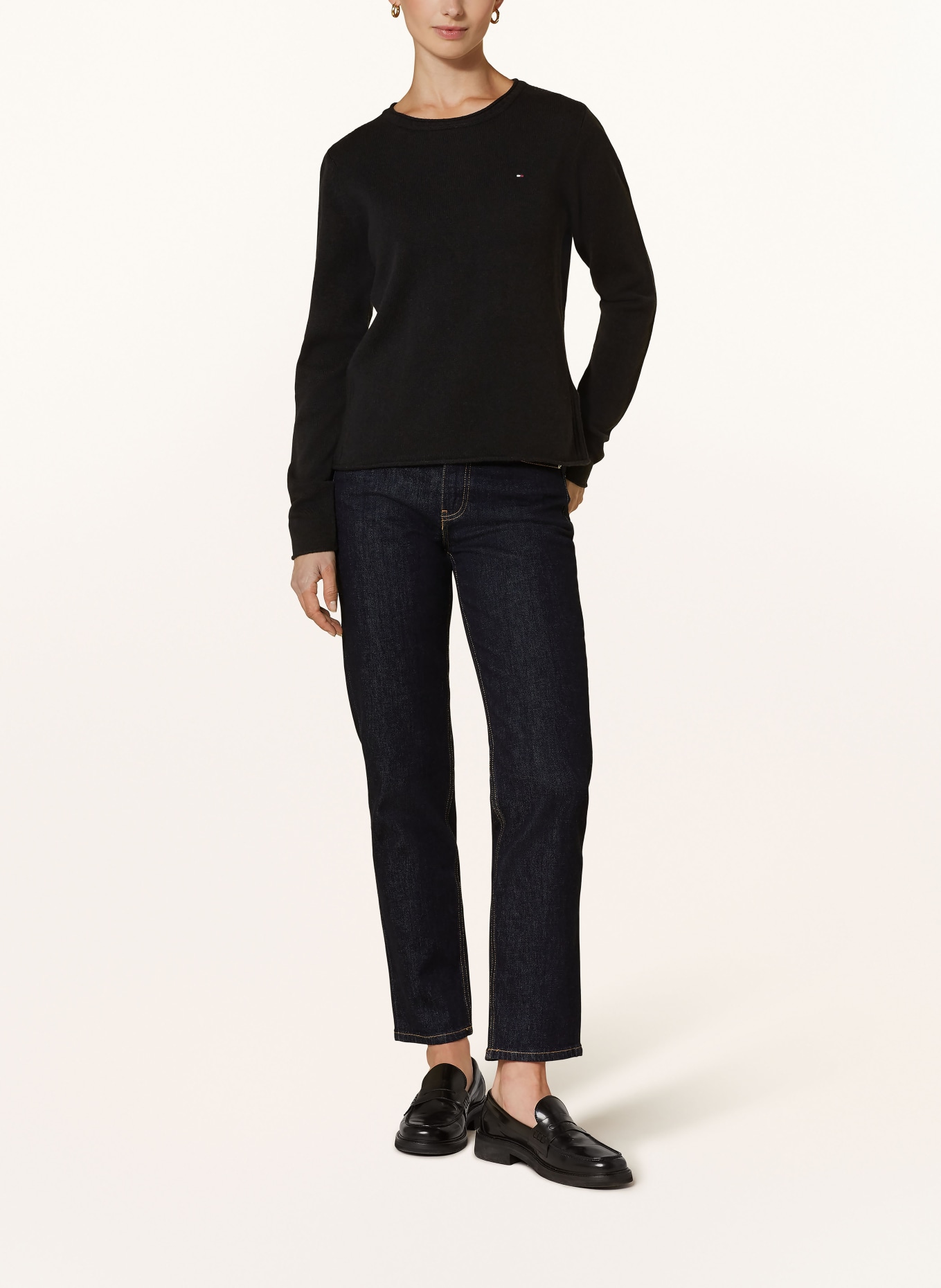 TOMMY HILFIGER Sweater: BLACK