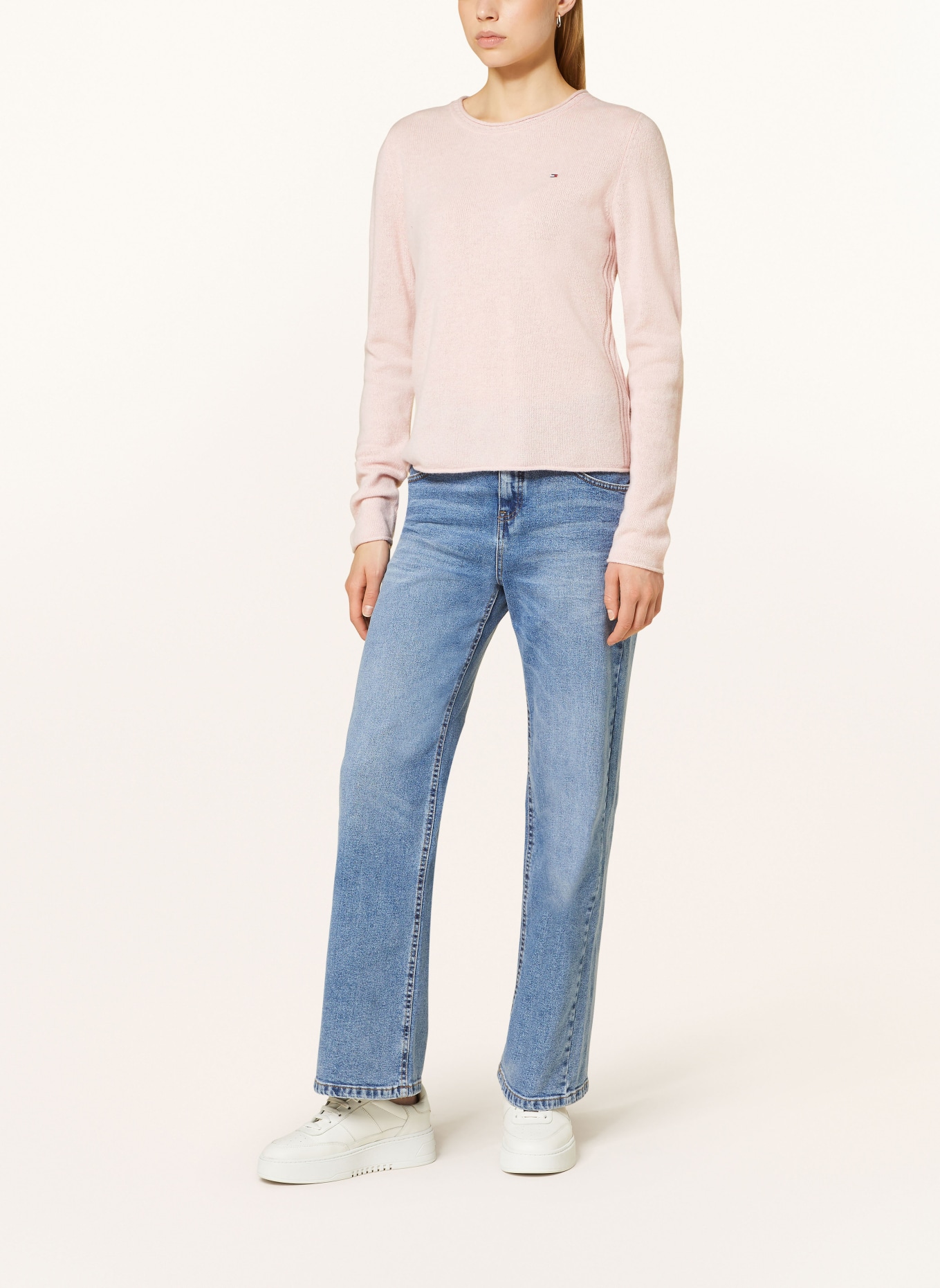 TOMMY HILFIGER Svetr: SVĚTLE RŮŽOVÁ