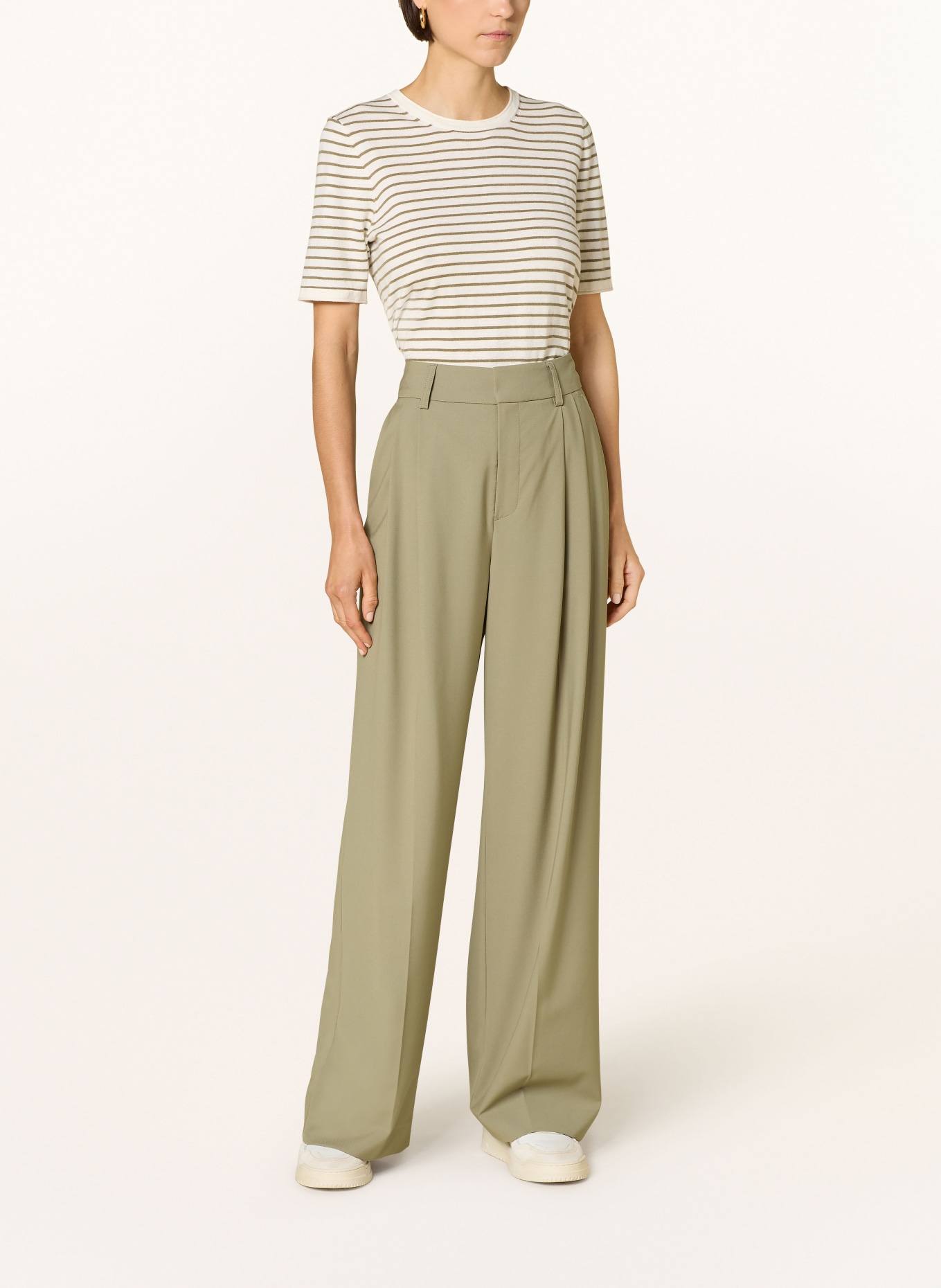 MOS MOSH Trousers MMKAY PIET, Color: LIGHT GREEN (Image 2)